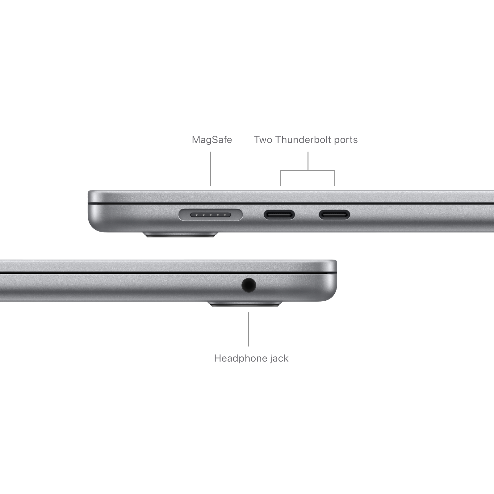 MacBook Air 15 in M3 Space Gray Position 7