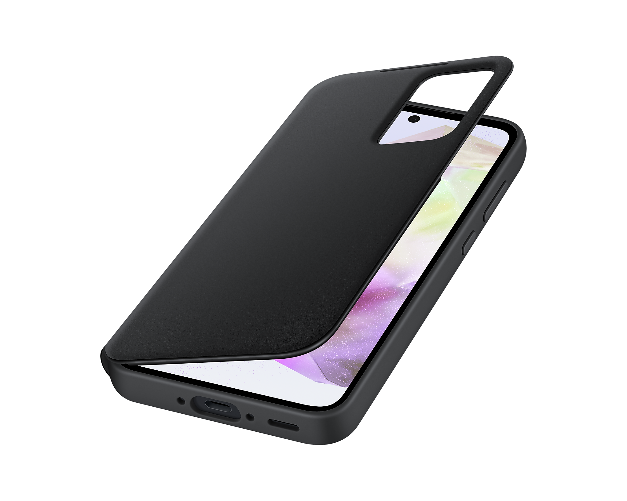 4 Samsung Galaxy A35 Smart View Wallet Case Black
