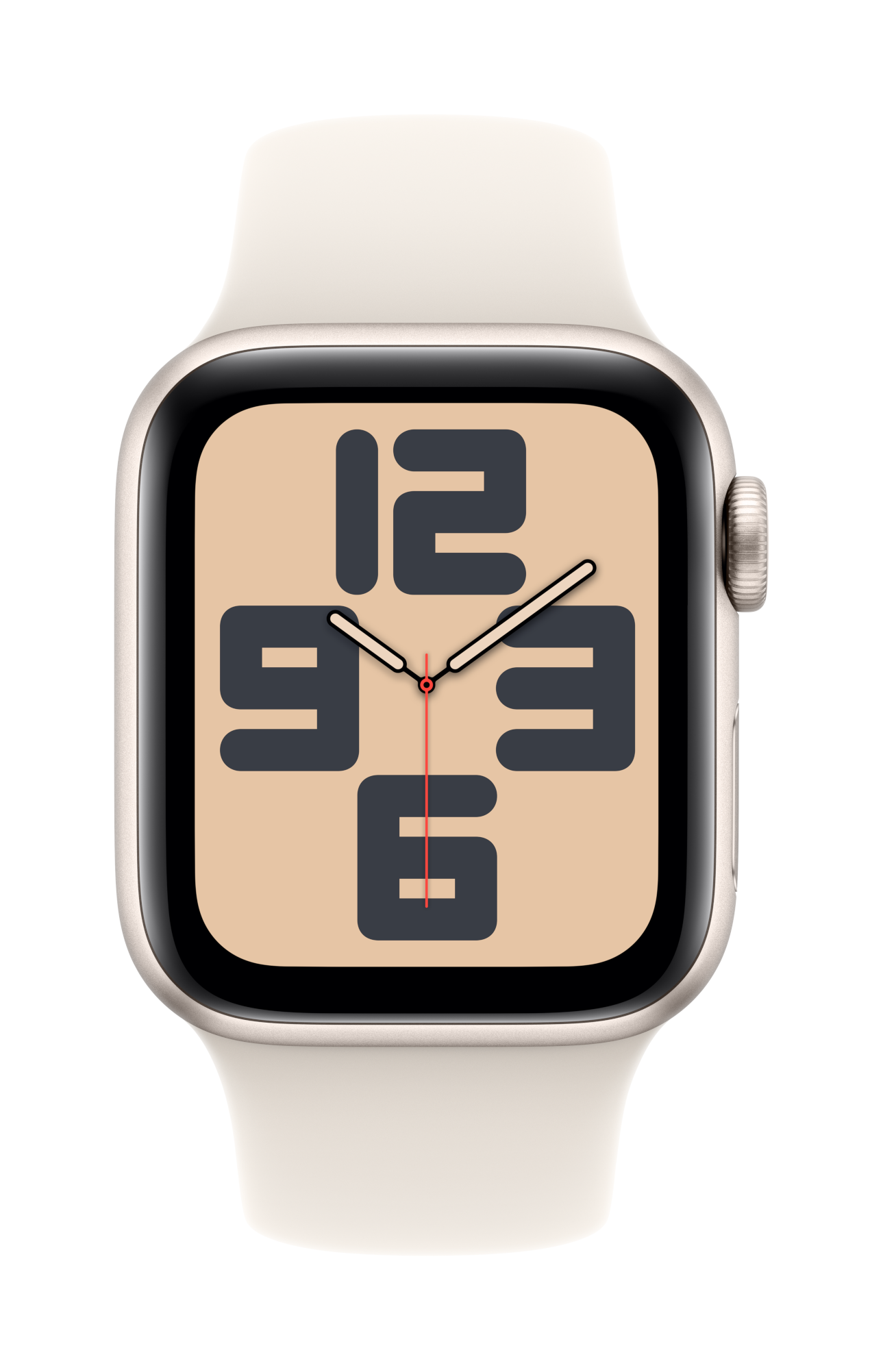 apple watch se cellular 40mm starlight aluminum starlight sport band pure front screen usen