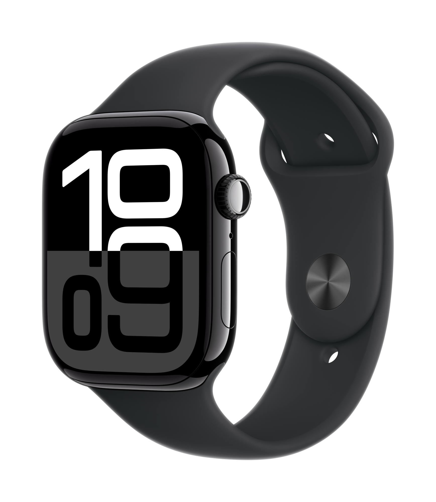 apple watch series 10 cellular 46mm jet black aluminum black sport band 34fr screen usen