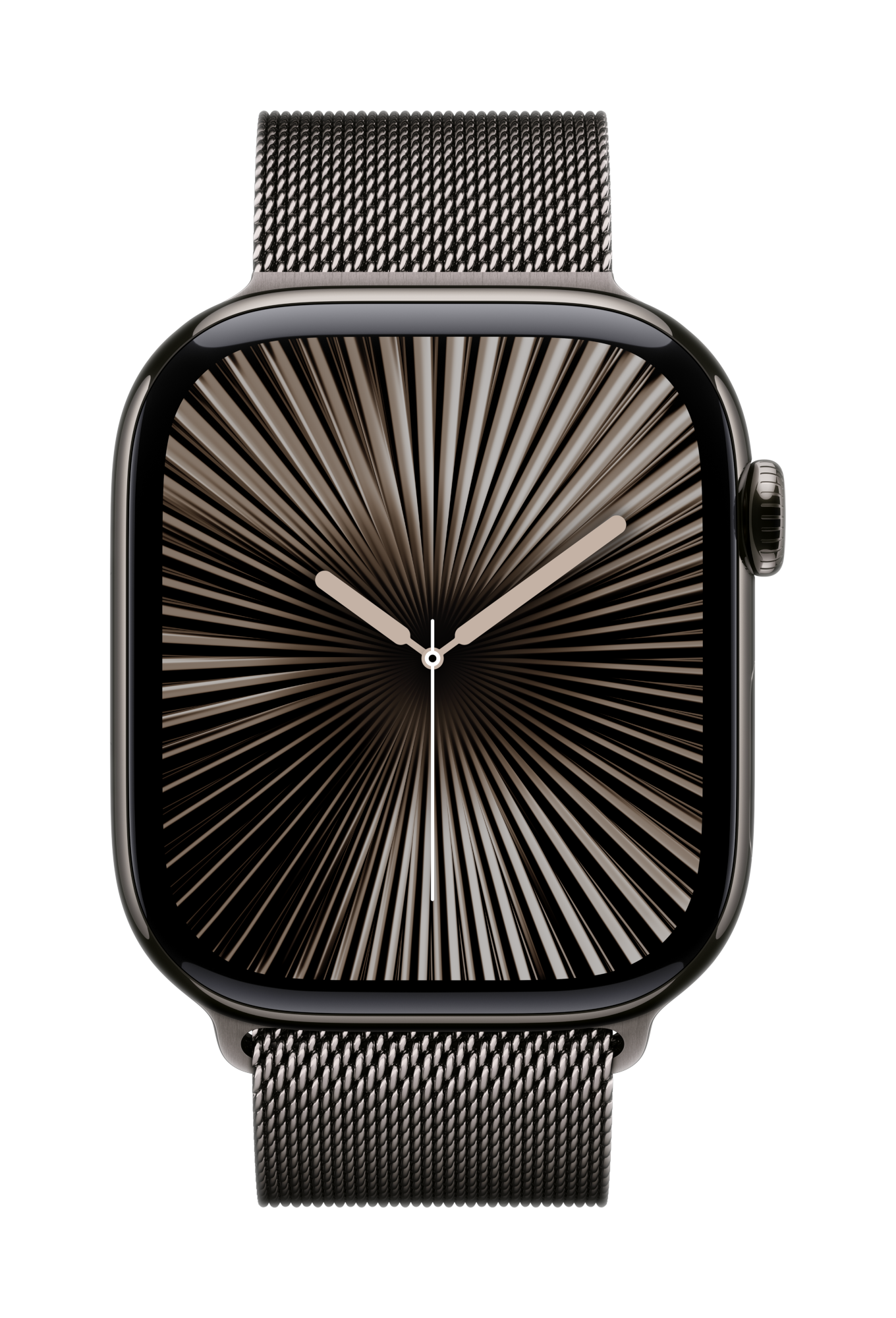 apple watch series 10 cellular 46mm slate titanium slate milanese loop pure front screen usen