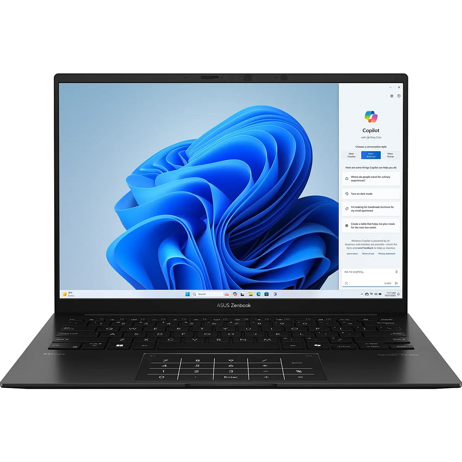 1 zenbook 14 oled um3406ha product photo jade black