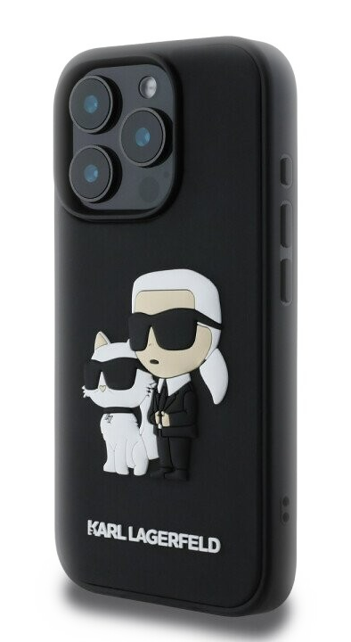 2 iphone 16 pro karl lagerfeld and choupette 3d rubber black