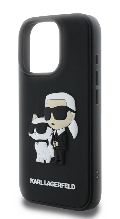 3 iphone 16 pro karl lagerfeld and choupette 3d rubber black