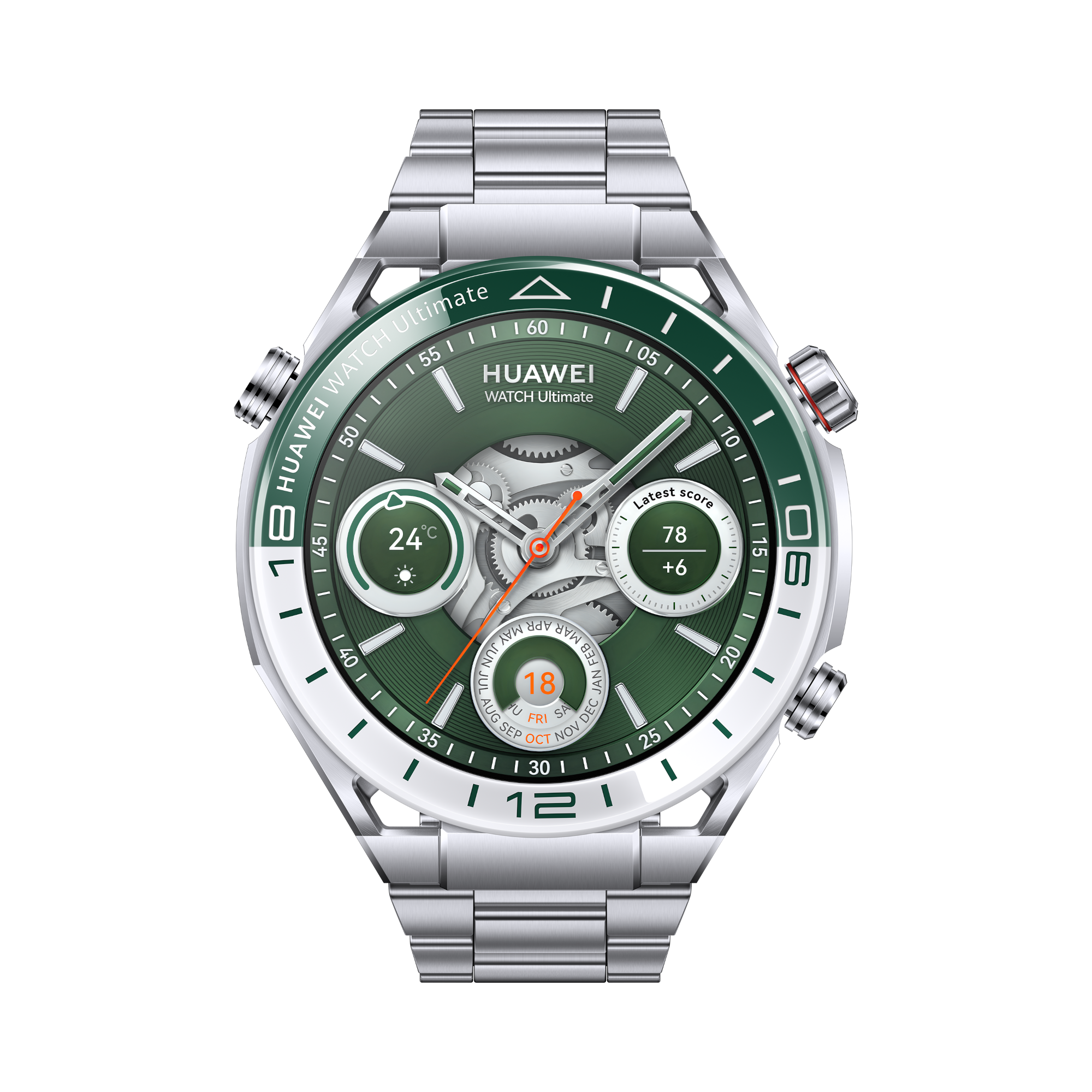 2 huawei watch ultimate green titanium front