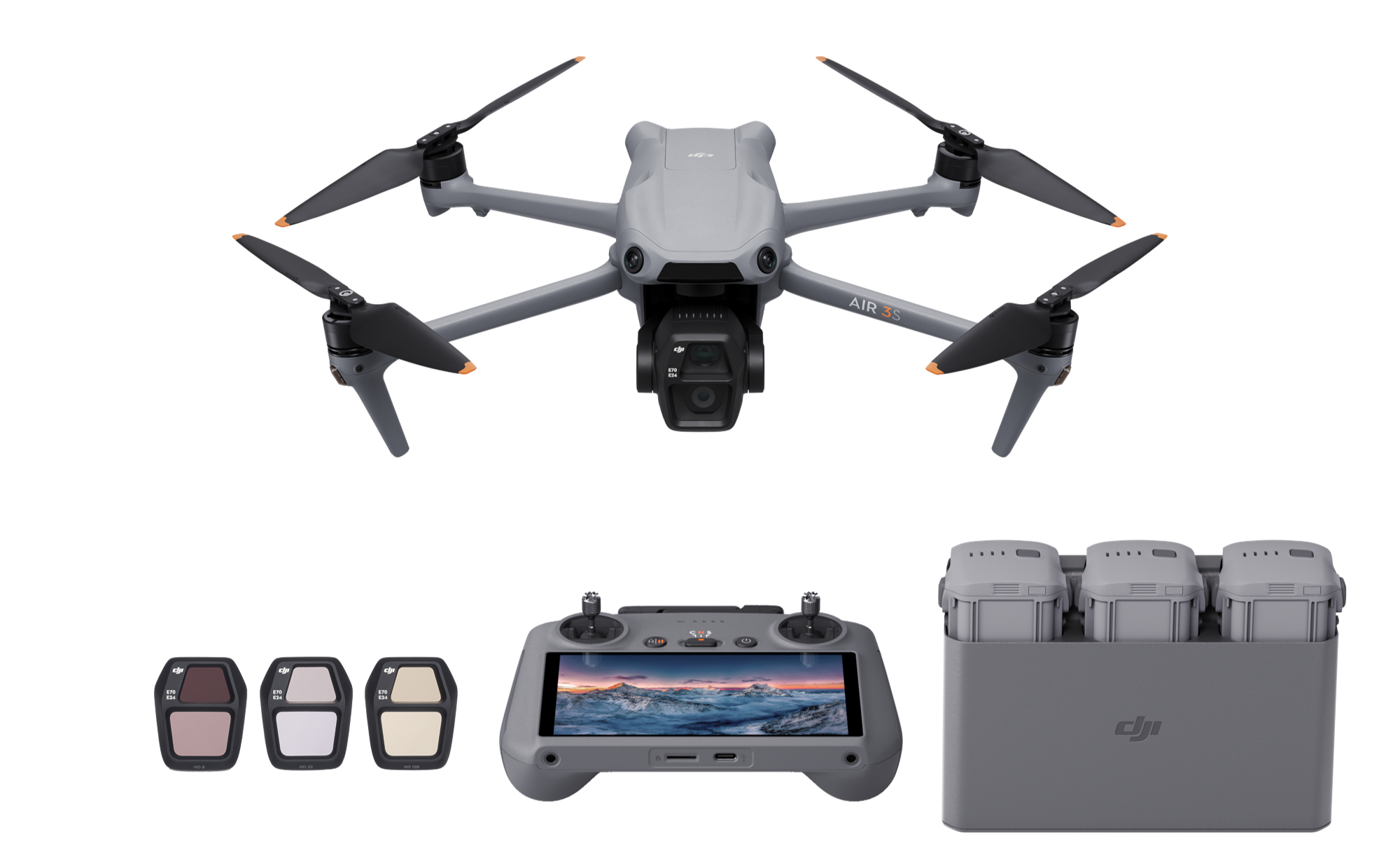 dji air 3s fly more combo dji rc 2 v1