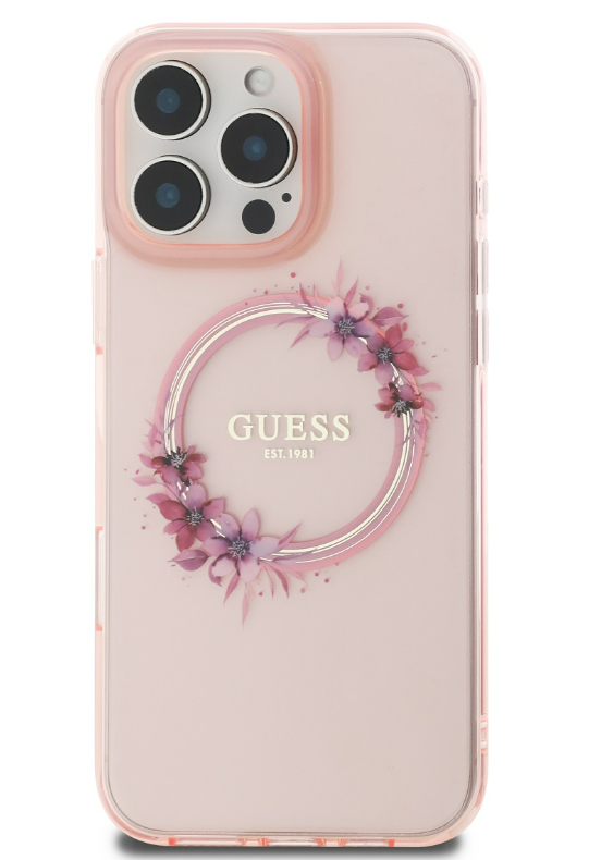 1 iphone 16 pro pro max guess flower case