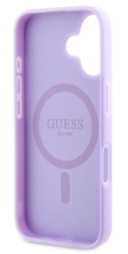 4 iphone 16 guess saffiano peony purple