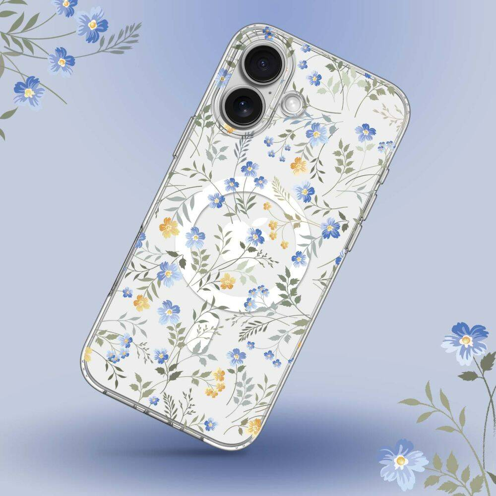 2 iphone 16 tech protect magsafe spring flowers