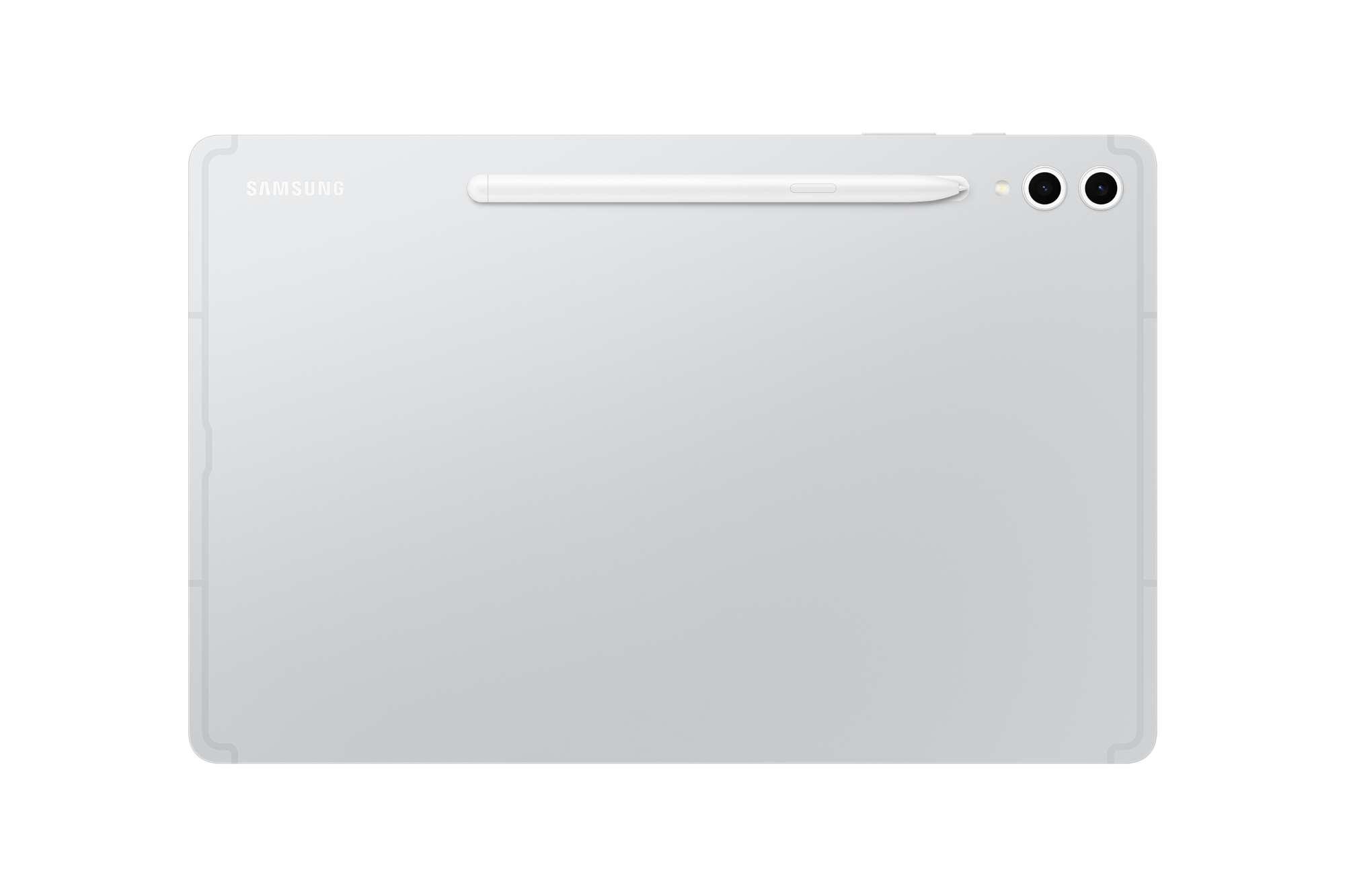 galaxy tab s10 plus platinum silver product image back s pen