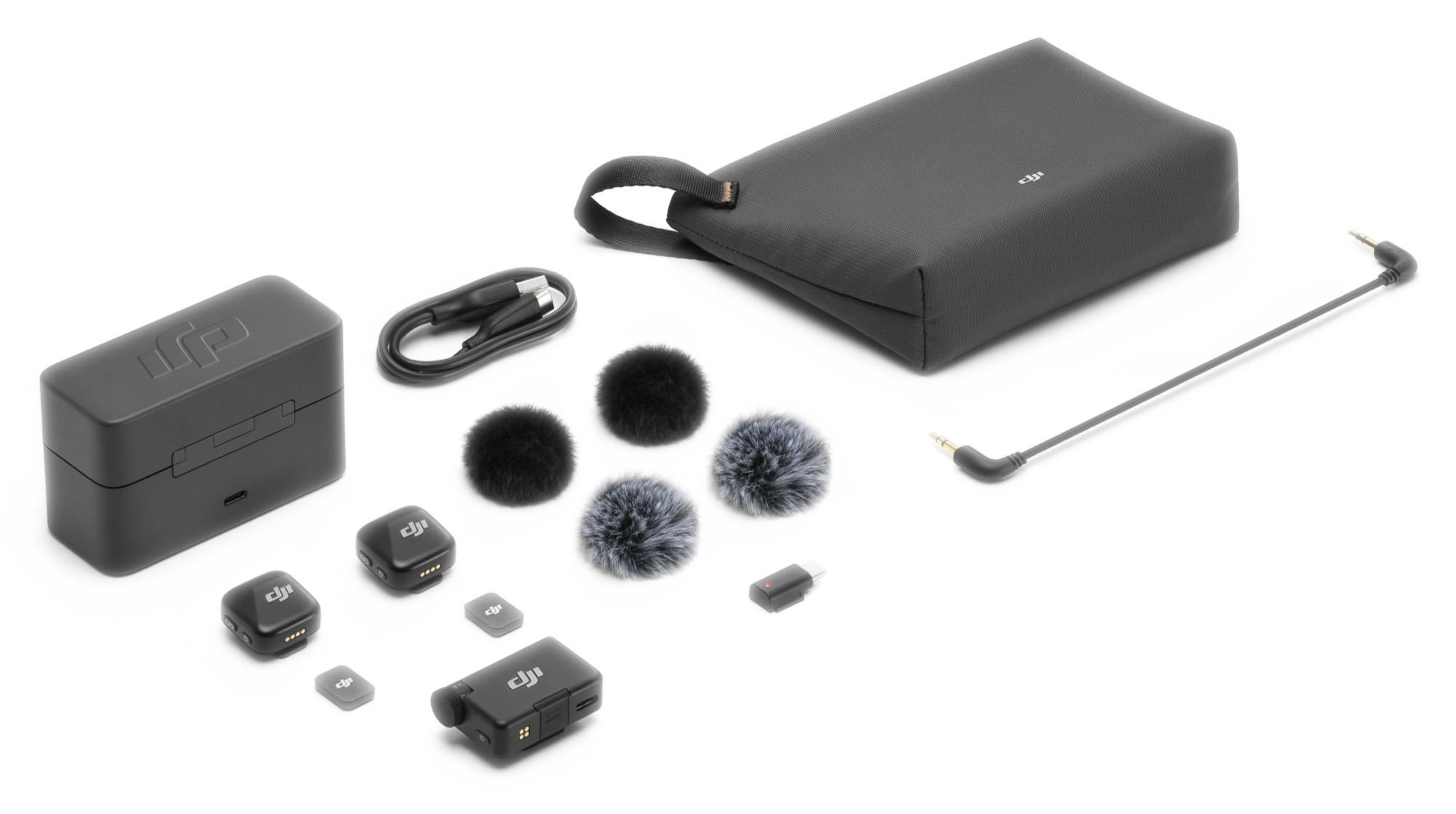 6 dji mic mini 2 tx 1 rx charging case