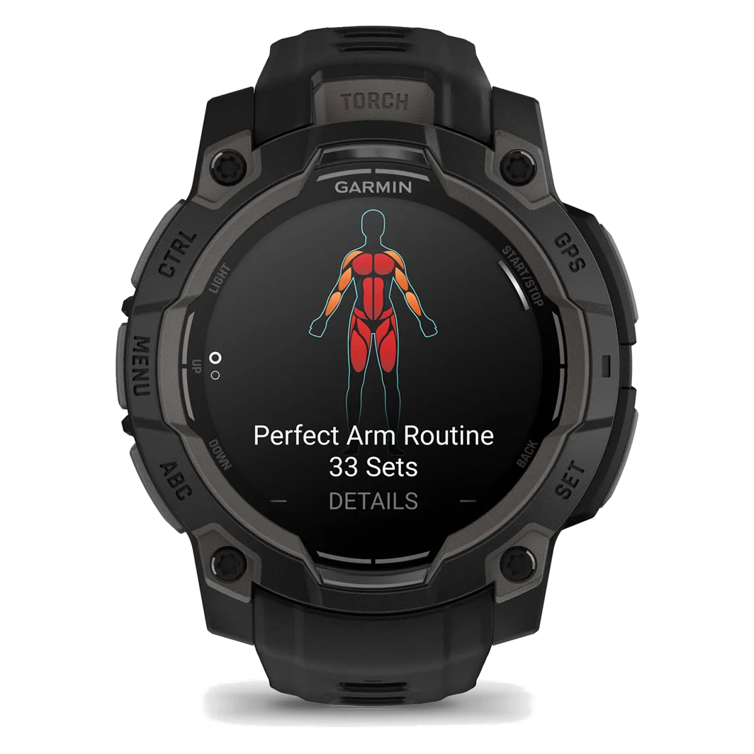 6 garmin instinct 3 45mm amoled black with black band