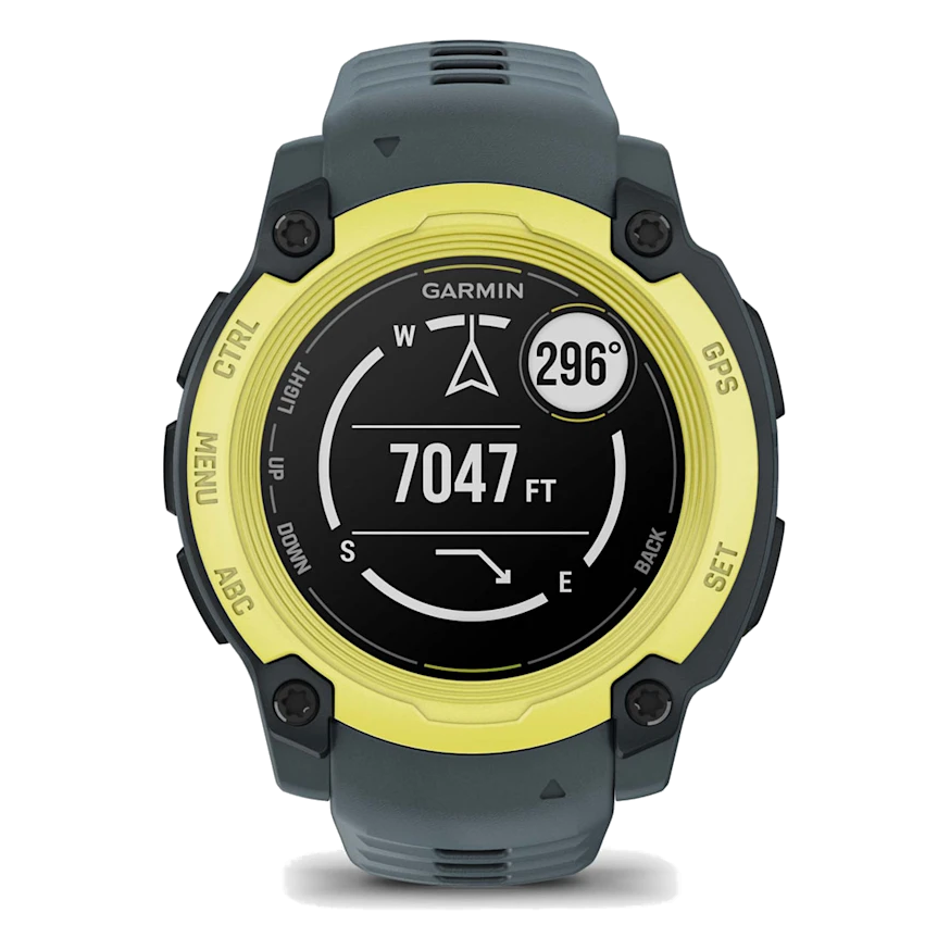 7 garmin instinct e 40mm electric lime with twilight band