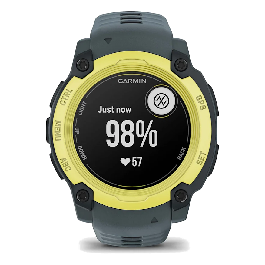 12 garmin instinct e 40mm electric lime with twilight band