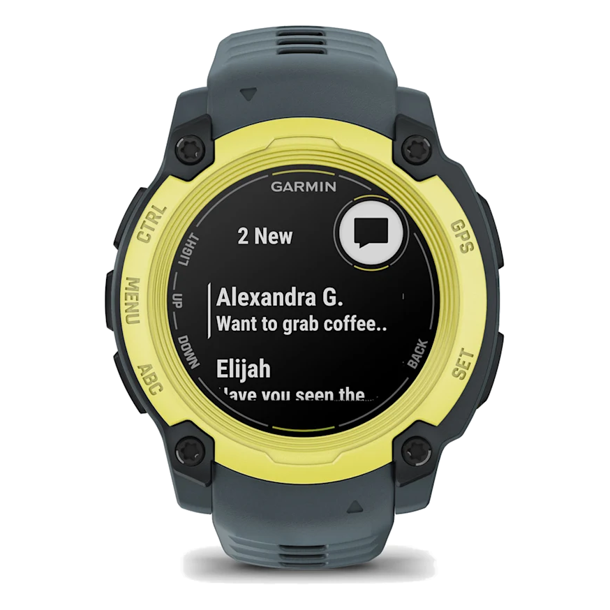 13 garmin instinct e 40mm electric lime with twilight band