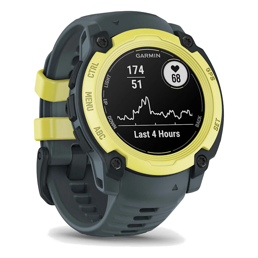 6 garmin instinct e 40mm electric lime with twilight band