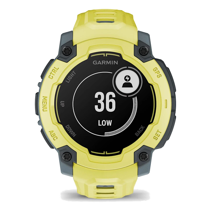 10 garmin instinct e 45mm electric lime with electric lime band