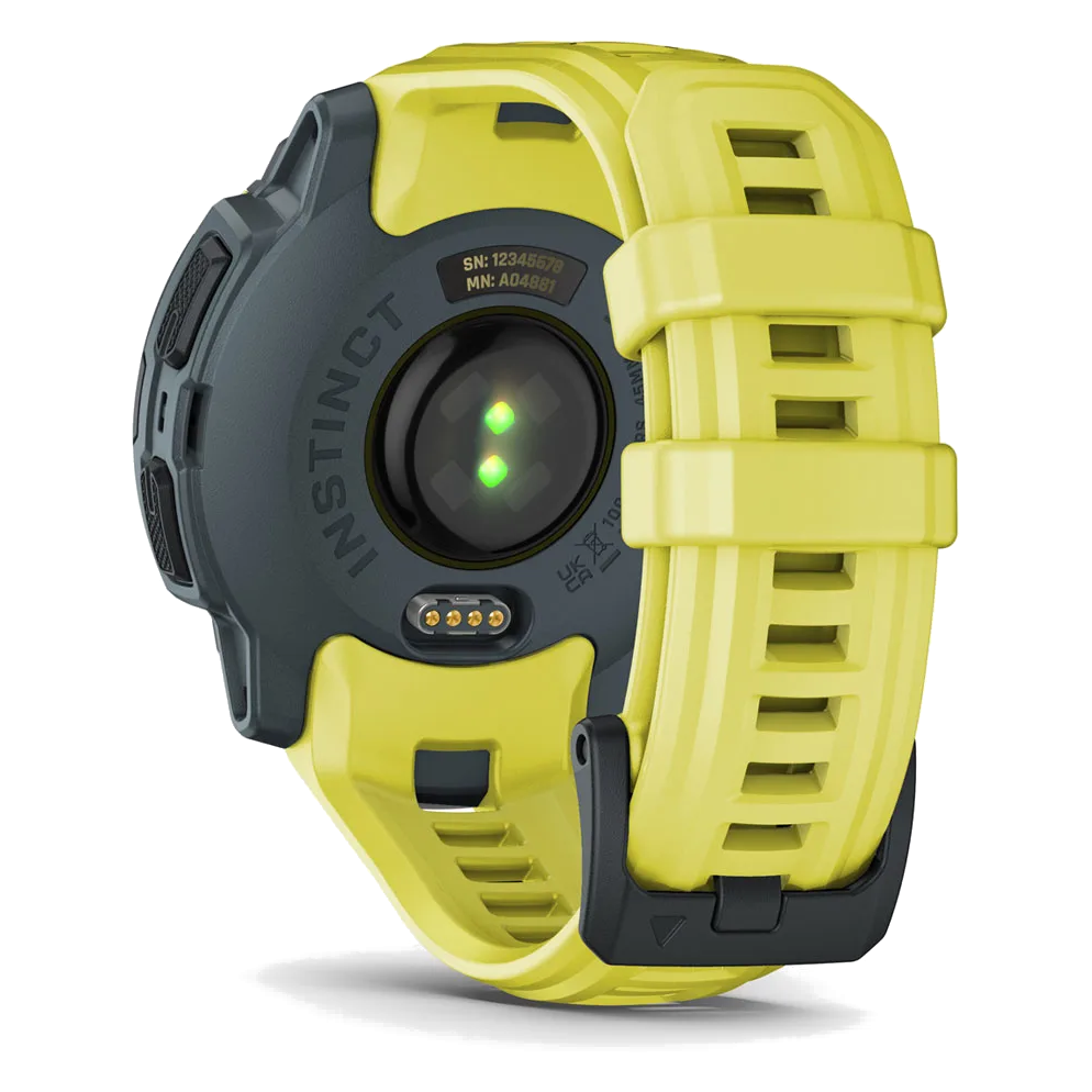 2 garmin instinct e 45mm electric lime with electric lime band