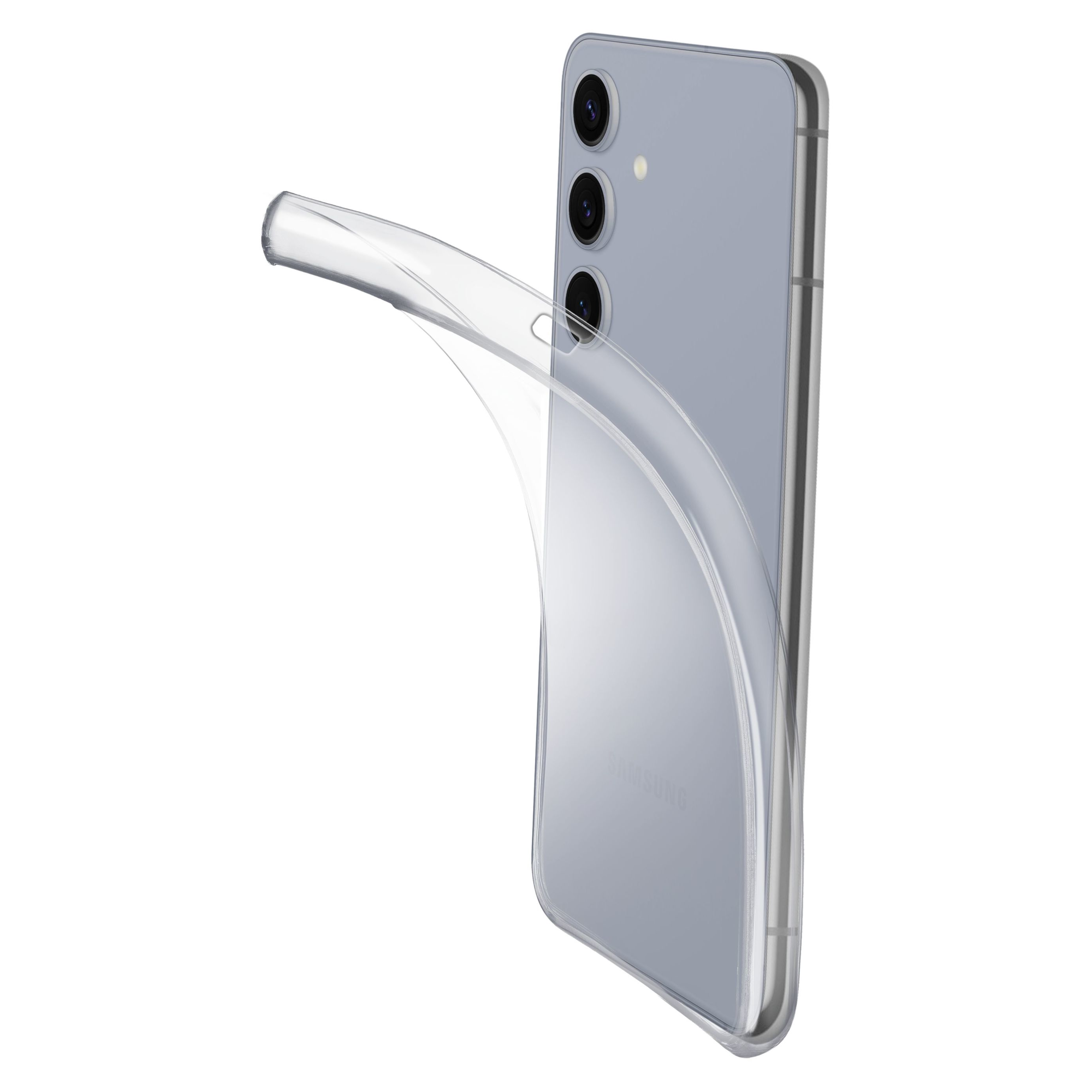 2 samsung galaxy s25 cellularline fine rubber transparent