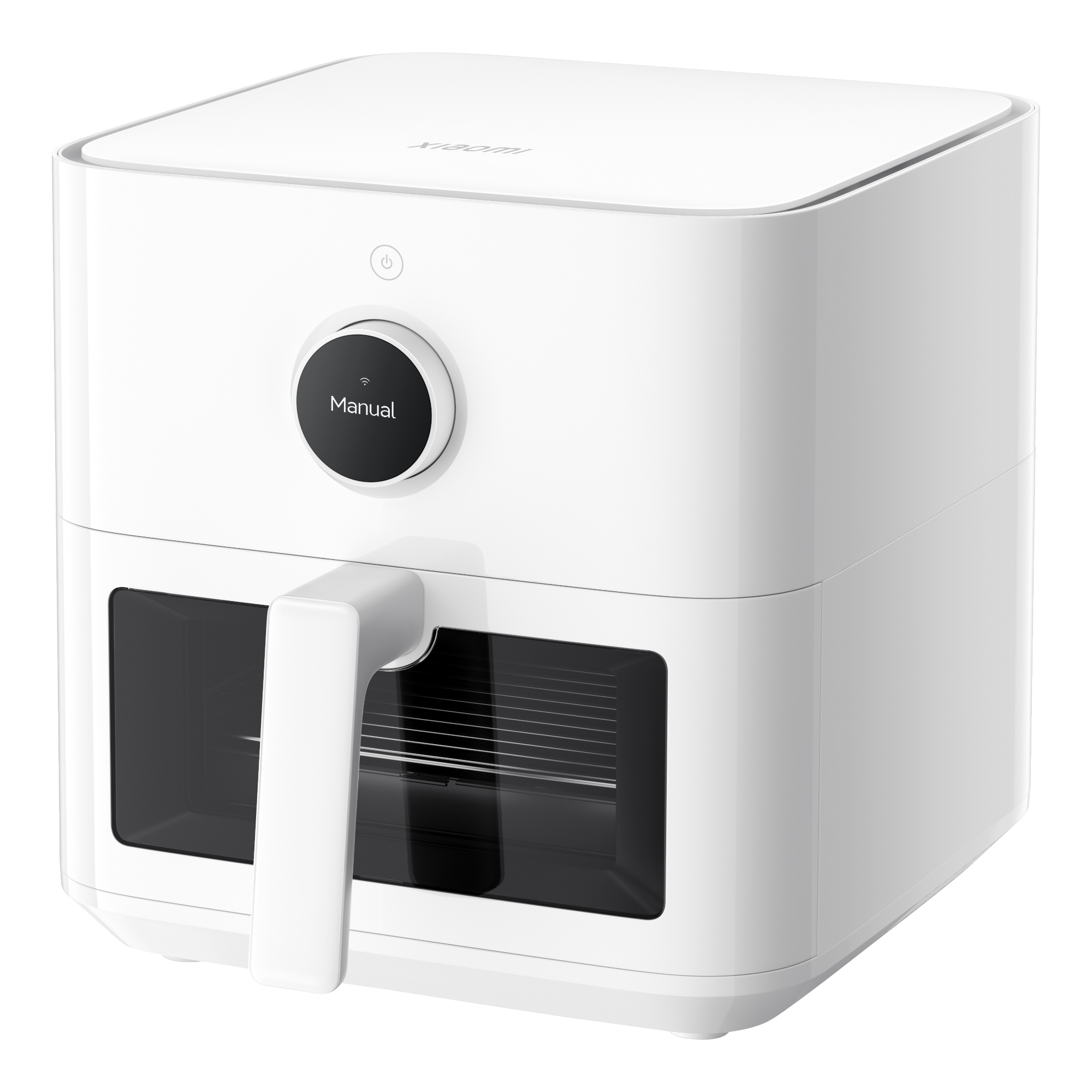 2 xiaomi smart air fryer 55l white axonometrical drawing