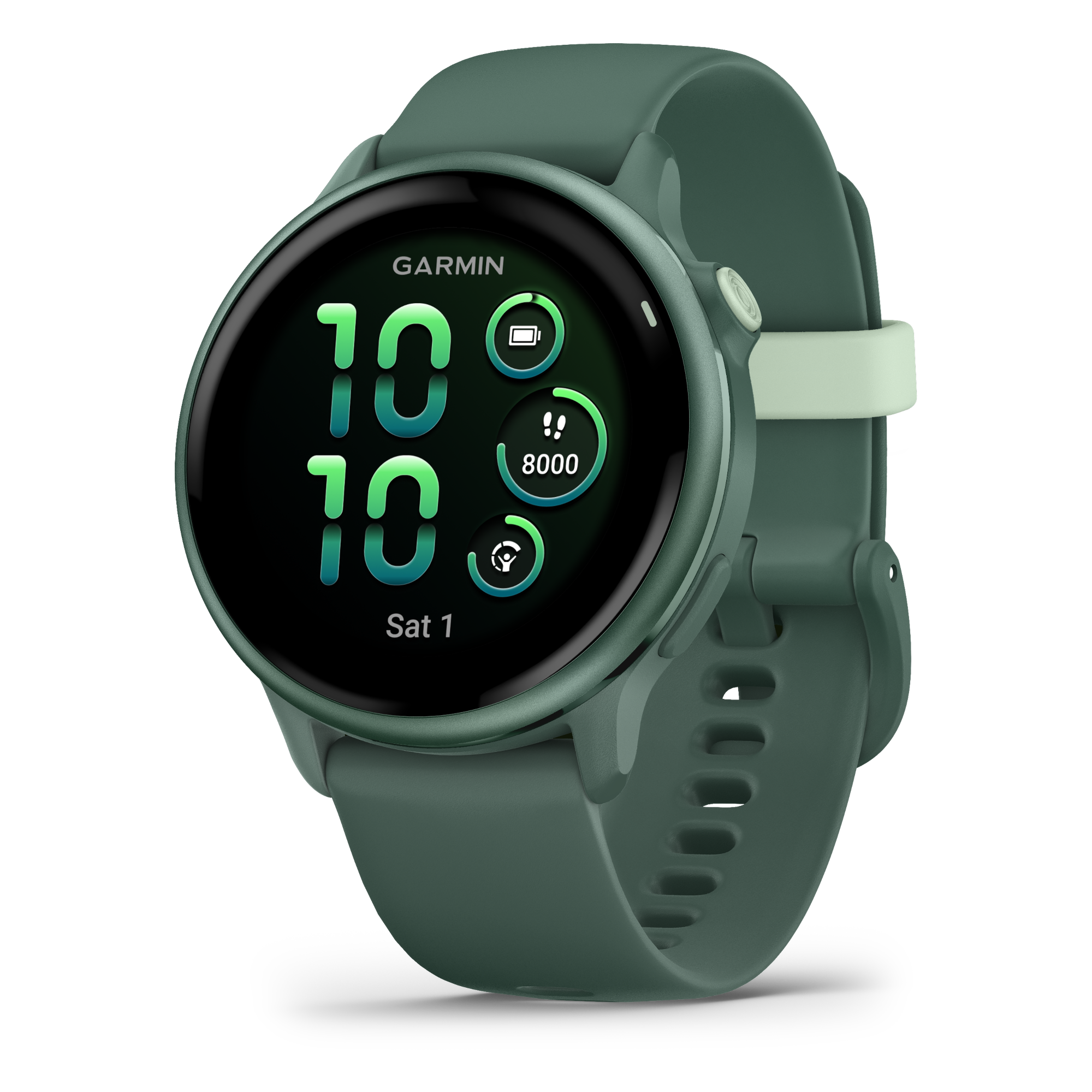 1 garmin vivoactive 6 metallic jasper green with jasper green band