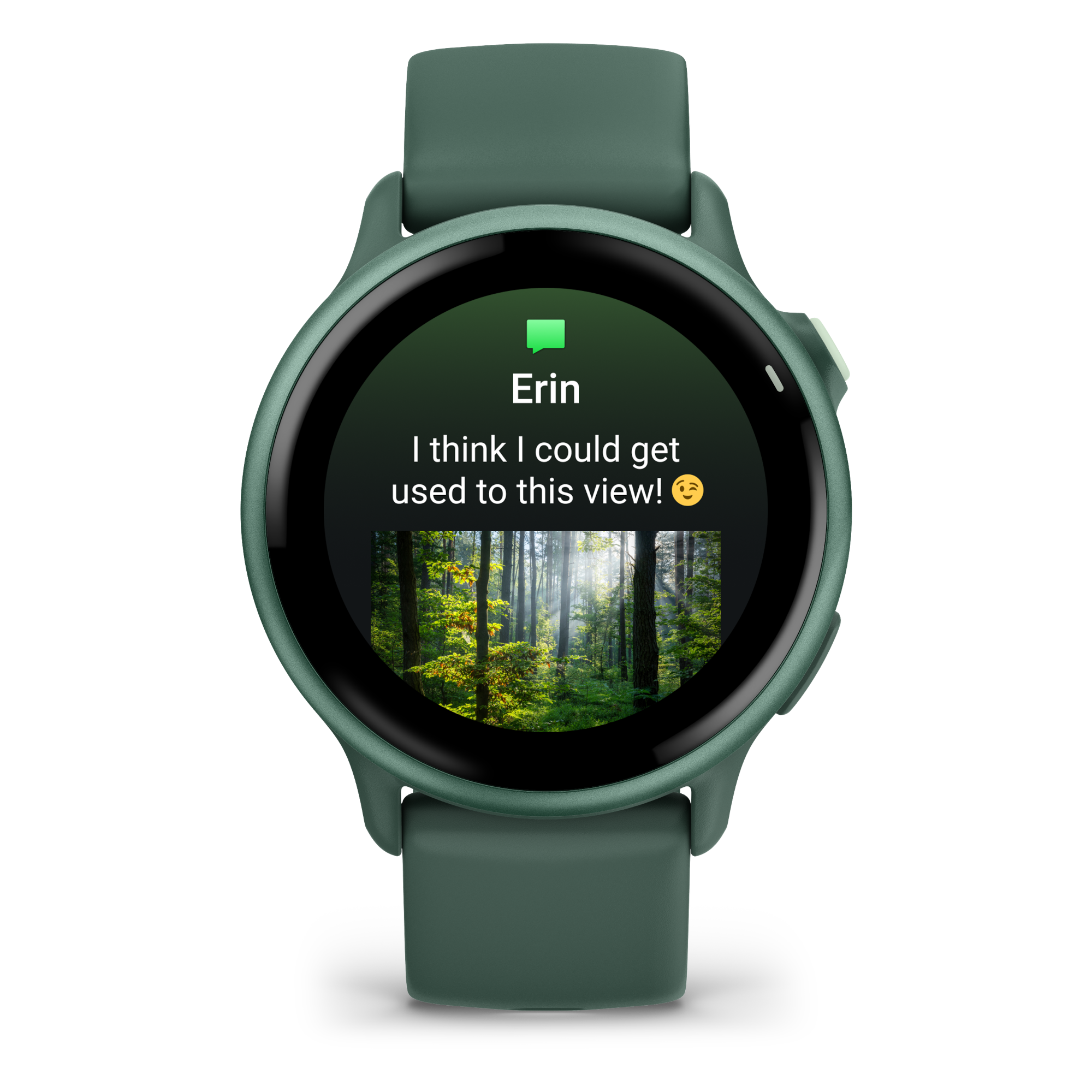 8 garmin vivoactive 6 metallic jasper green with jasper green band