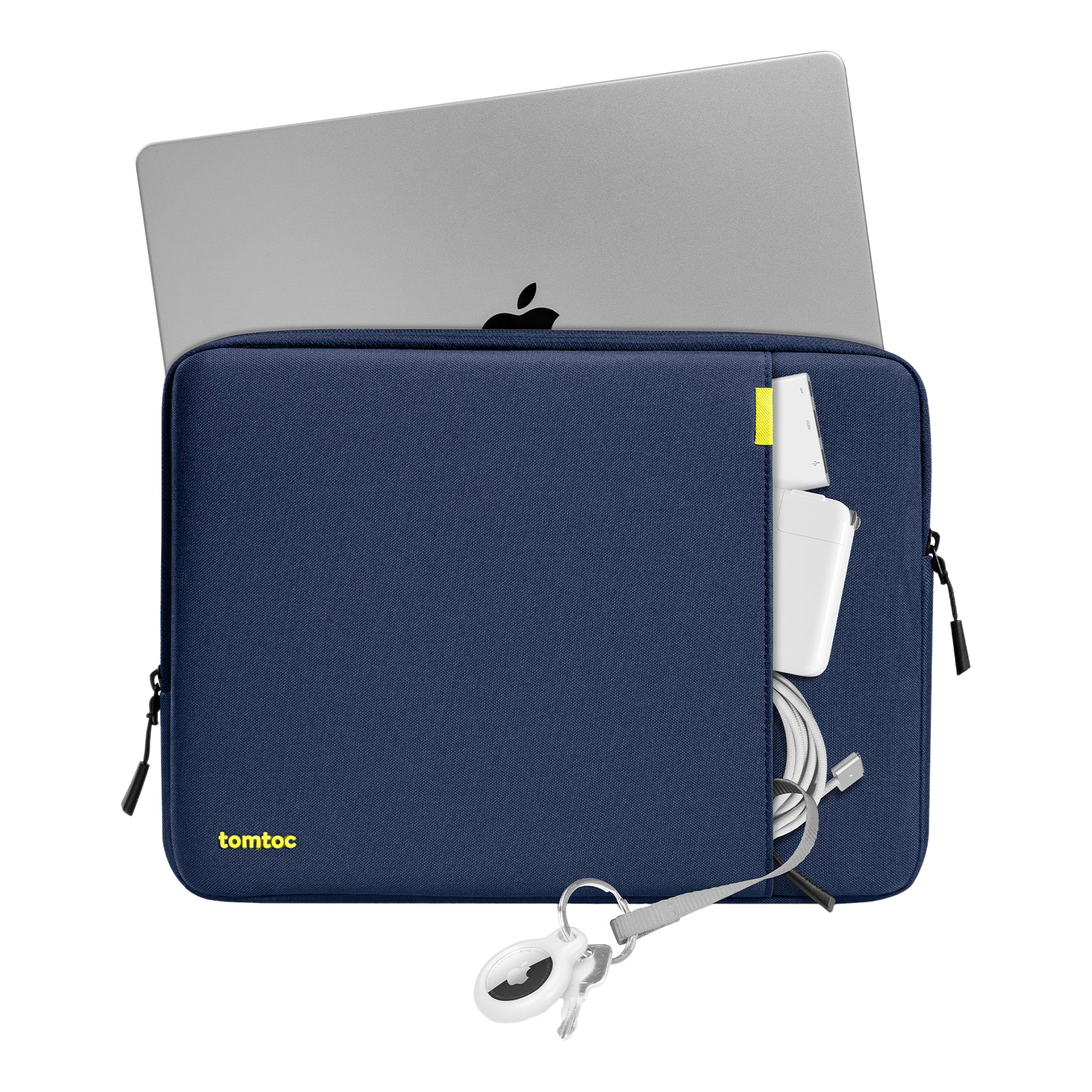 3 tomtoc sleeve accessory pouch 14 navy blue