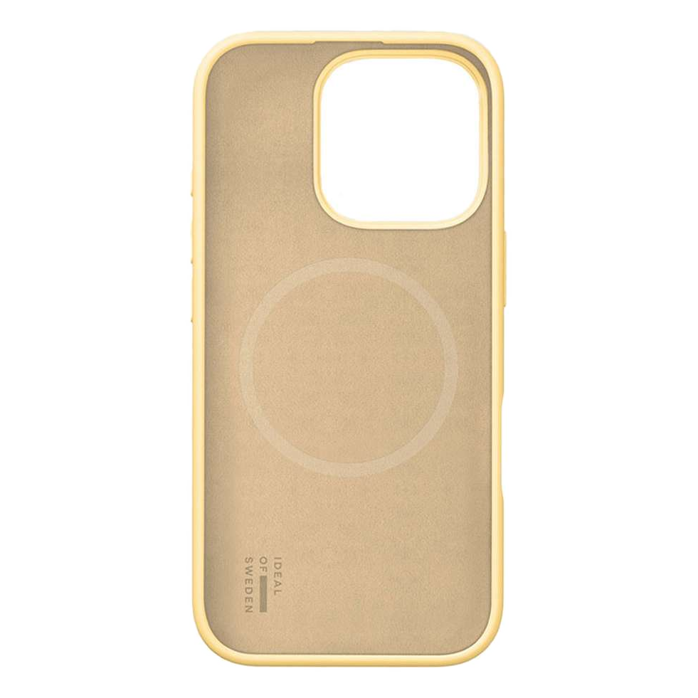 2 iphone 16 pro ideal magsafe silicone soft lemon