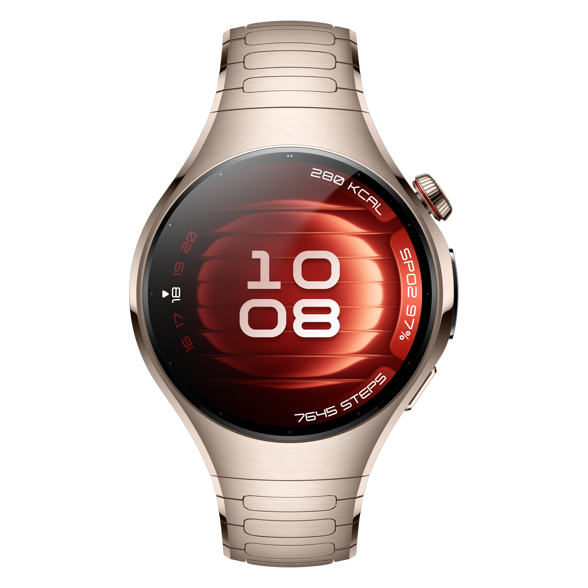 2 huawei watch 5 42mm lte dawnlight gold titanium strap