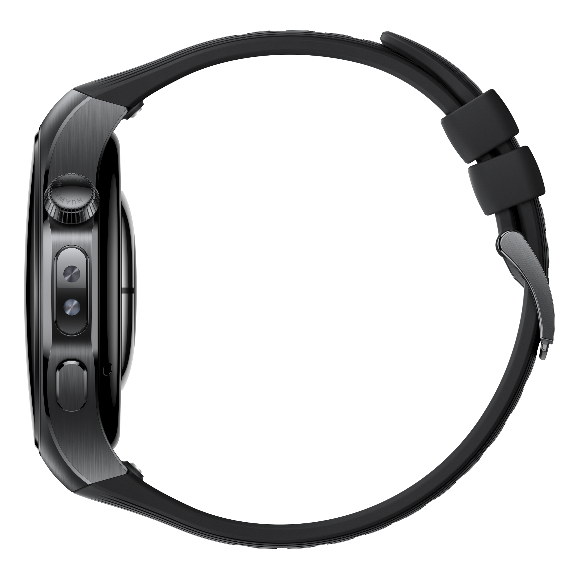 4 huawei watch 5 46mm lte midnight black black fluoroelastomer strap