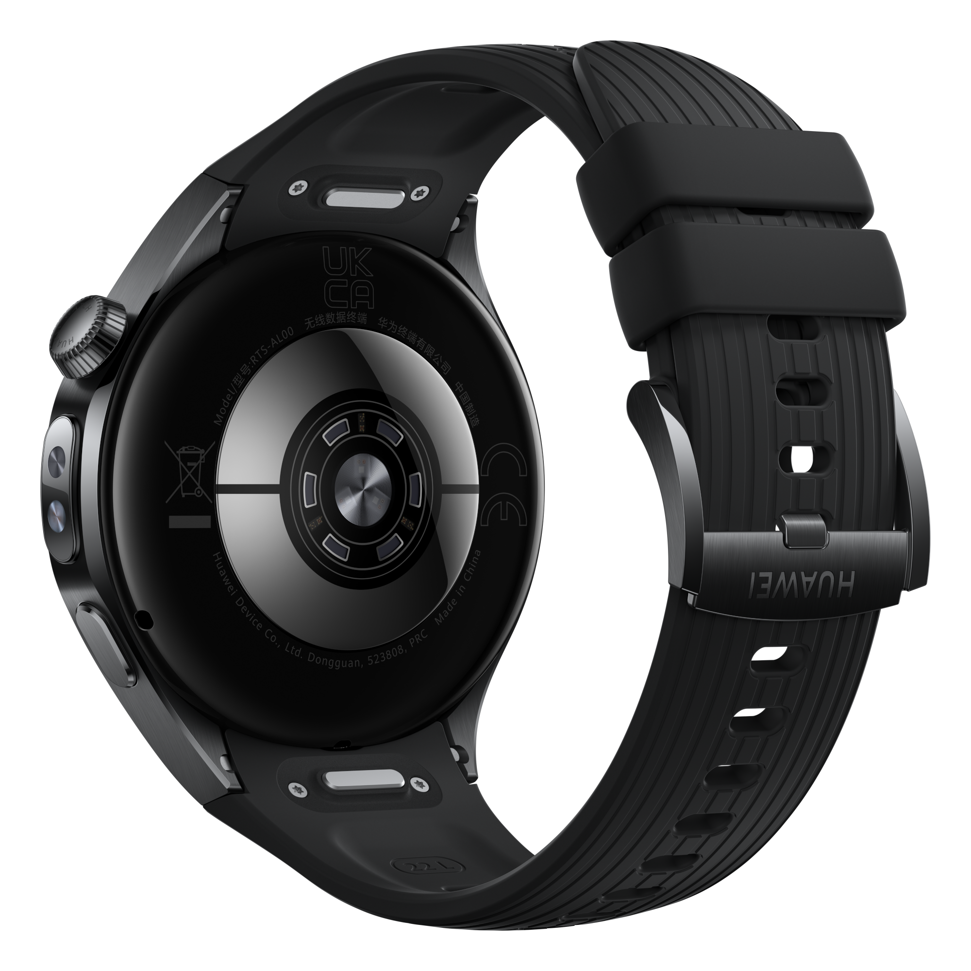 5 huawei watch 5 46mm lte midnight black black fluoroelastomer strap