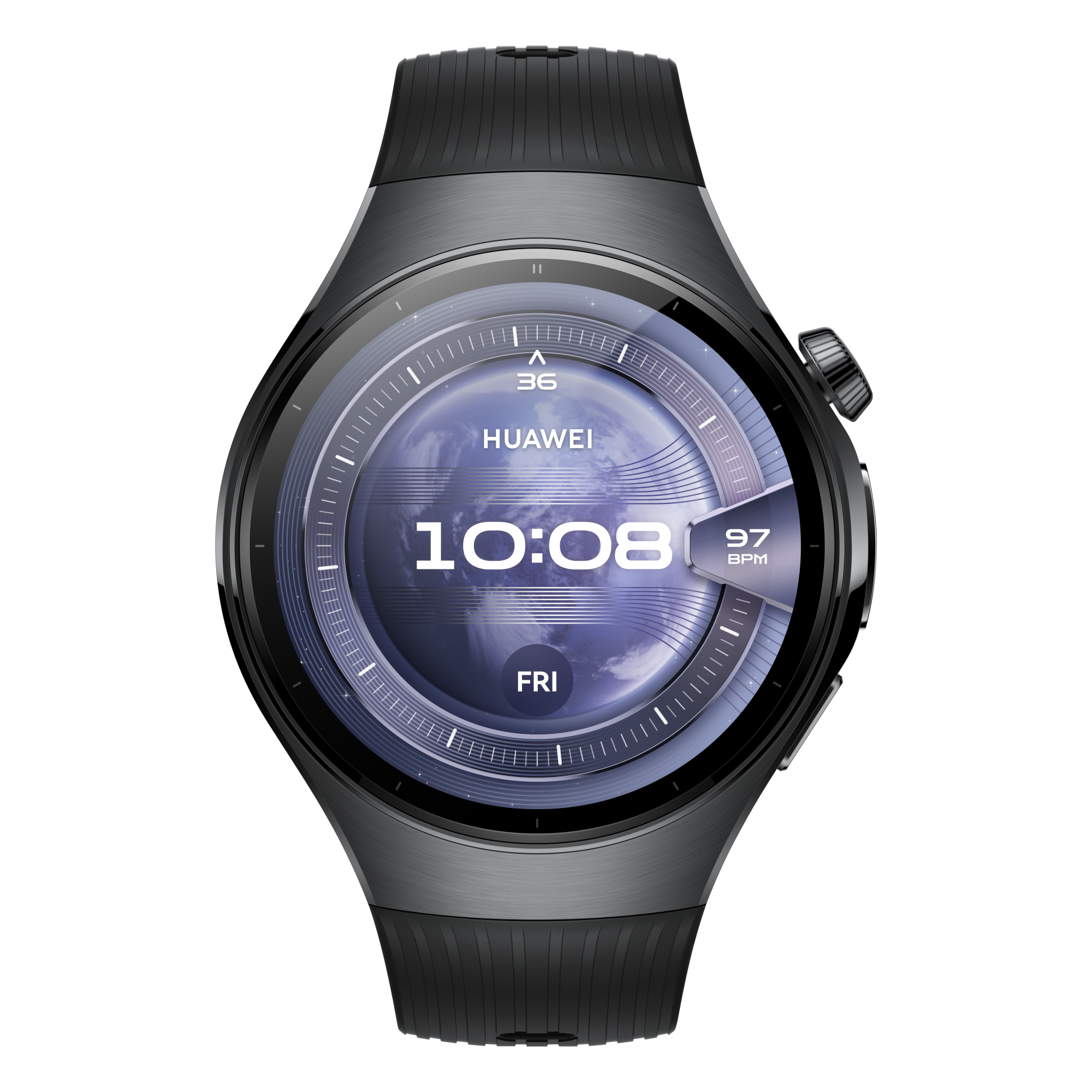 2 huawei watch 5 46mm lte midnight black black fluoroelastomer strap