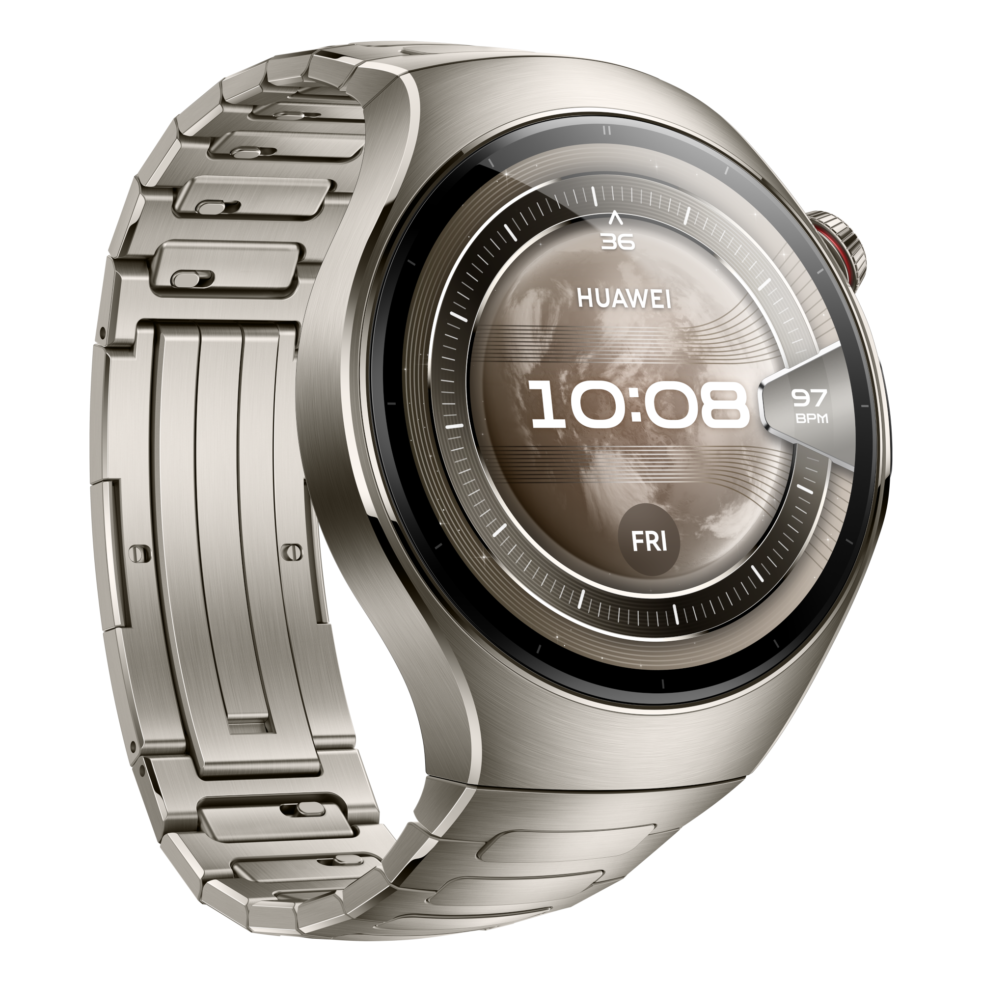 3 huawei watch 5 46mm lte space silver titanium strap