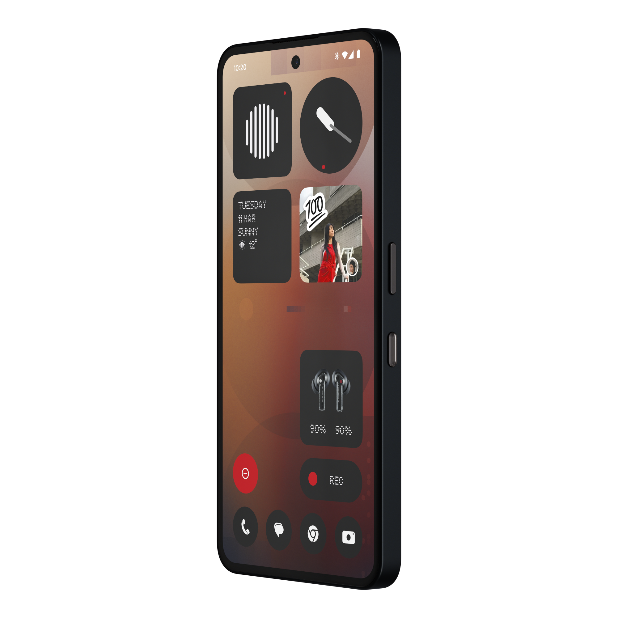 4 nothing phone 3a black
