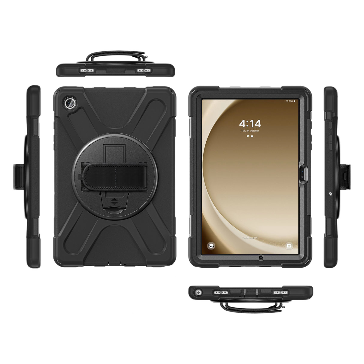 2 samsung galaxy tab a9 4smarts rugged grip black