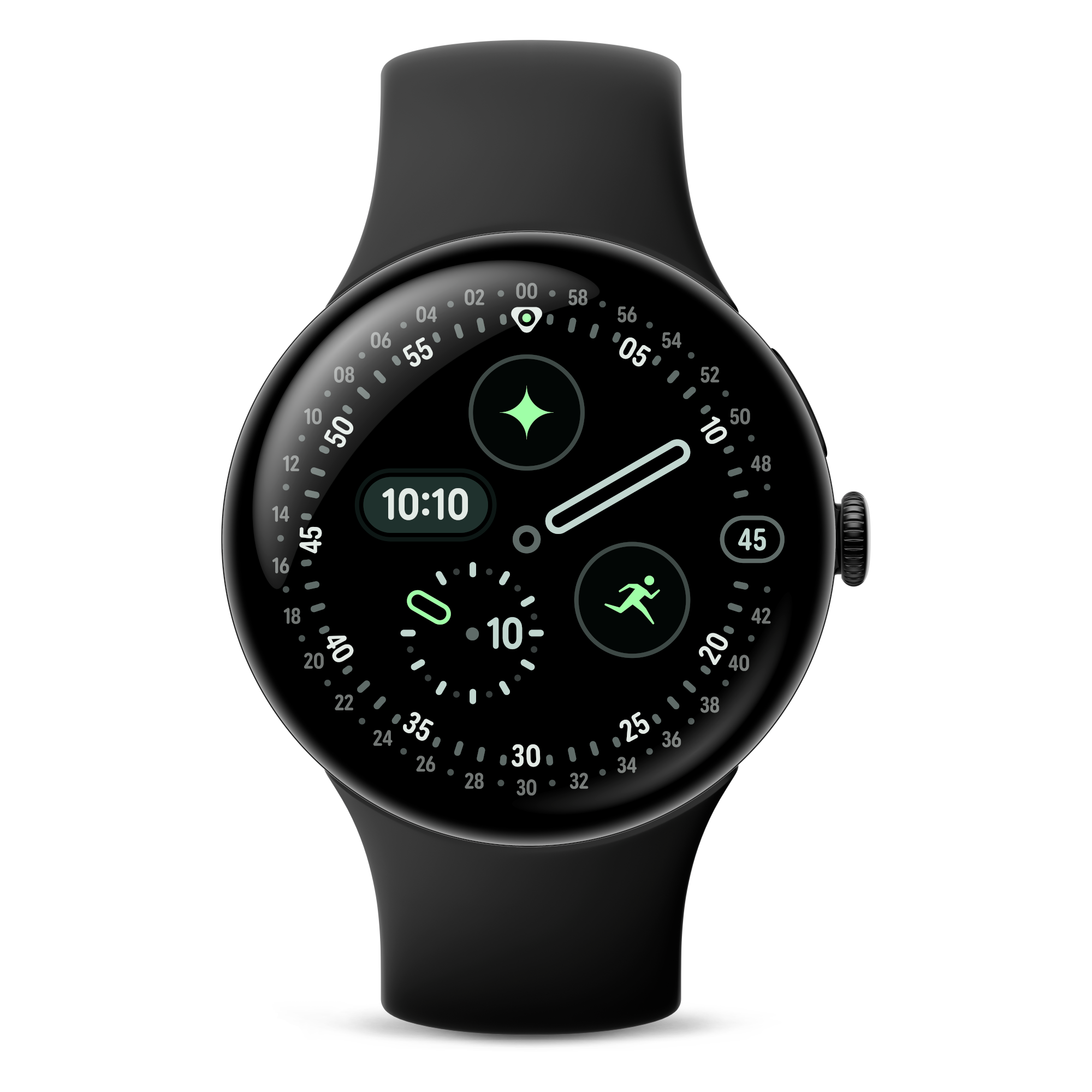 2 google pixel watch 4 45mm bt black obsidian