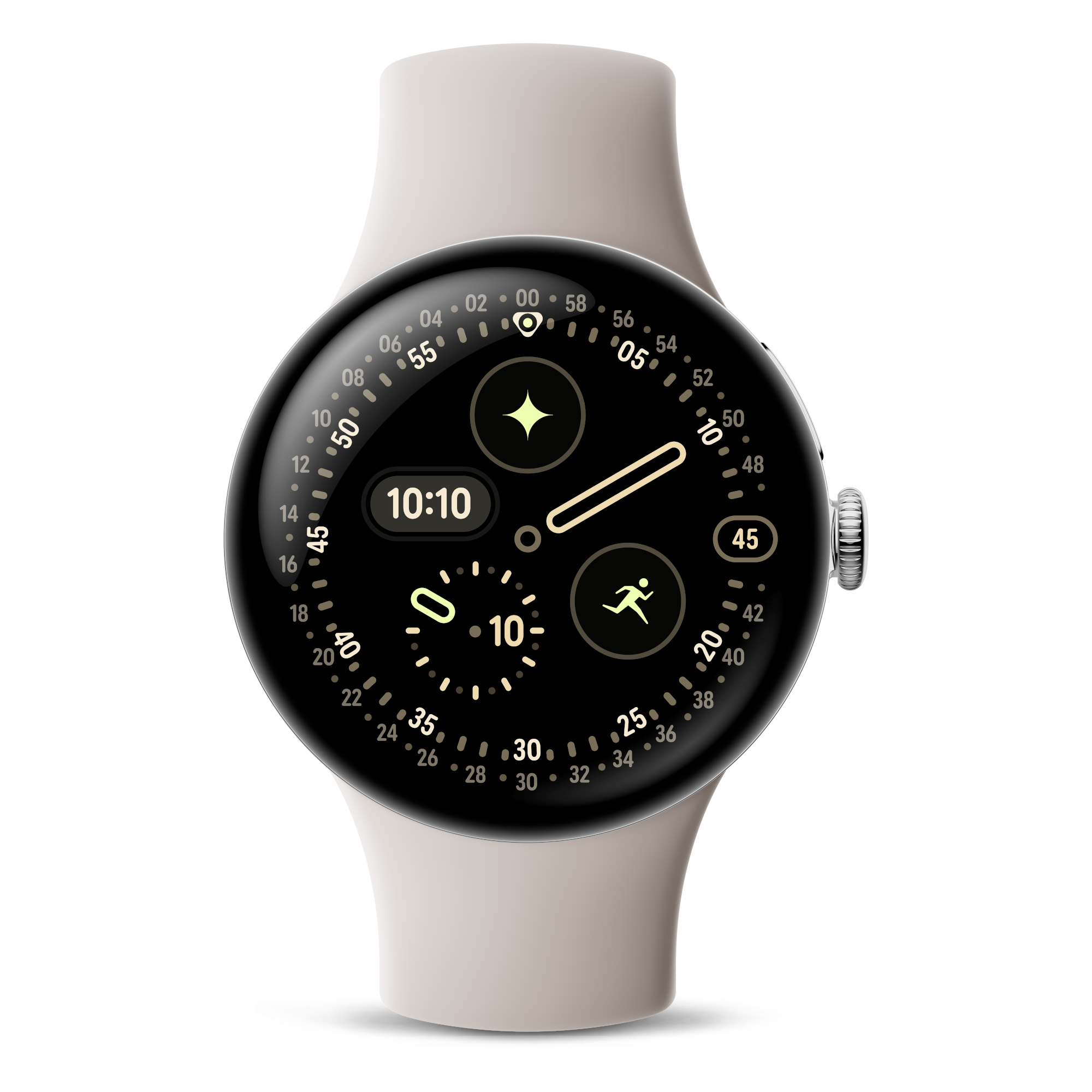 2 google pixel watch 4 41mm bt porcelain silver