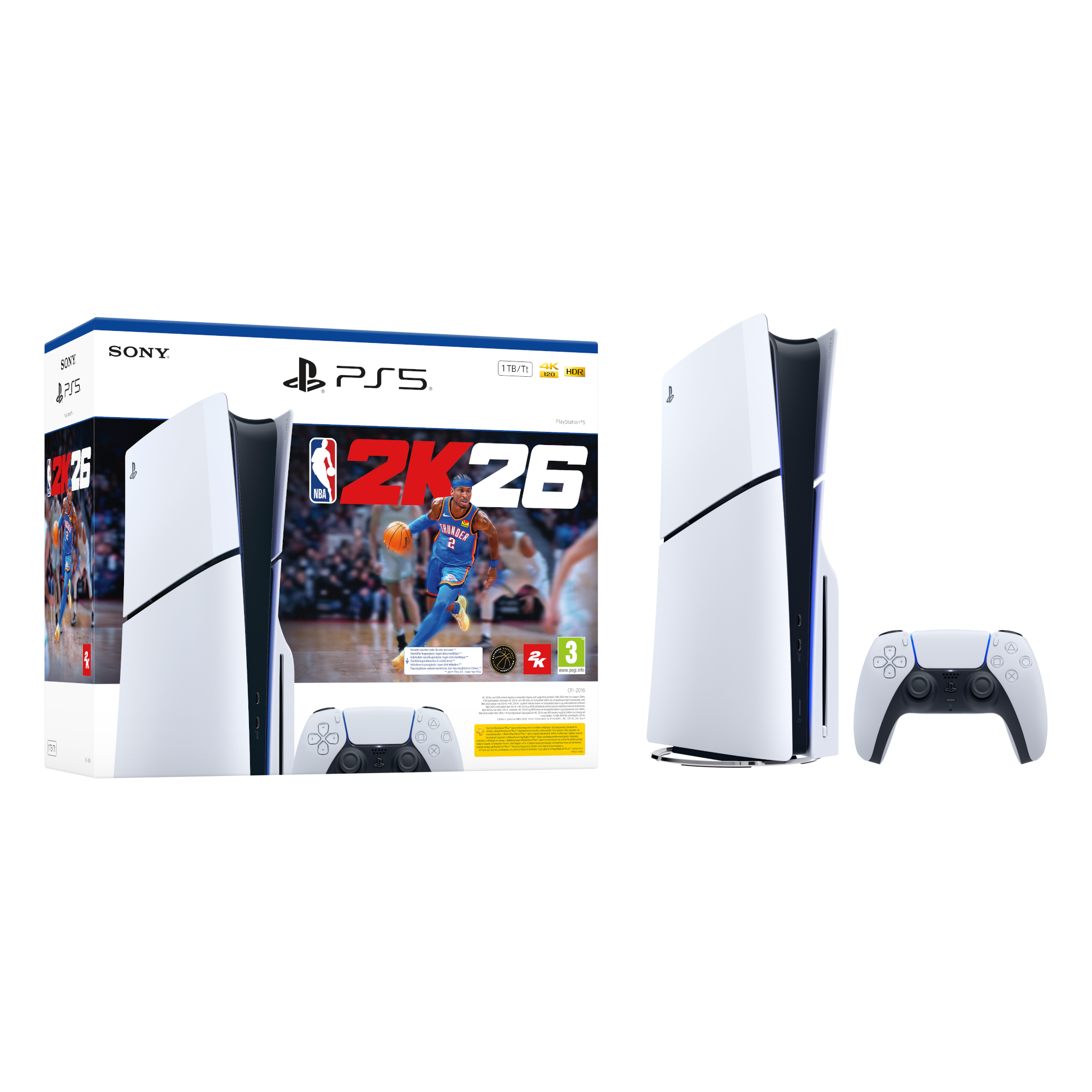 1 sony playstation 5 slim nba 2k26 bundle