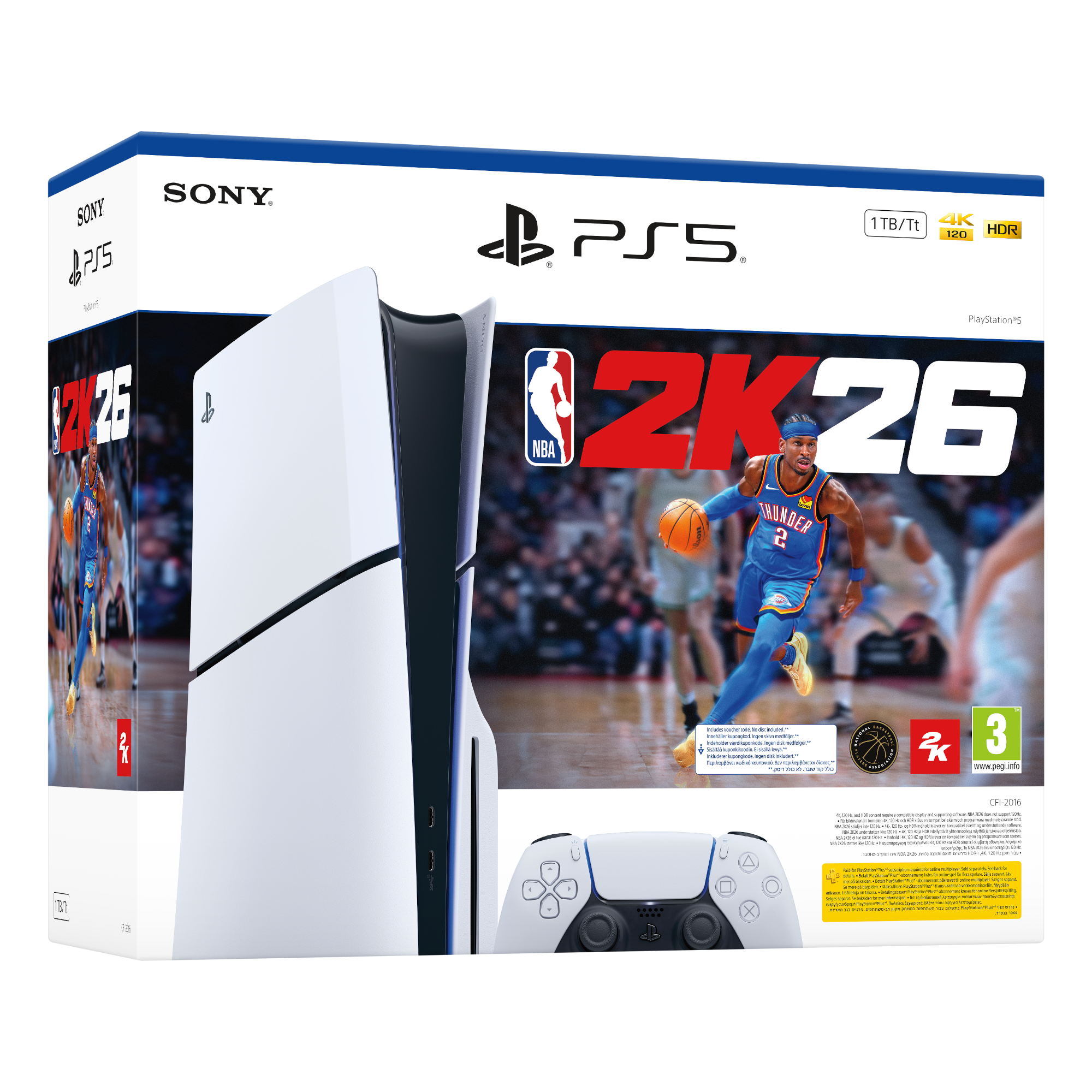2 sony playstation 5 slim nba 2k26 bundle