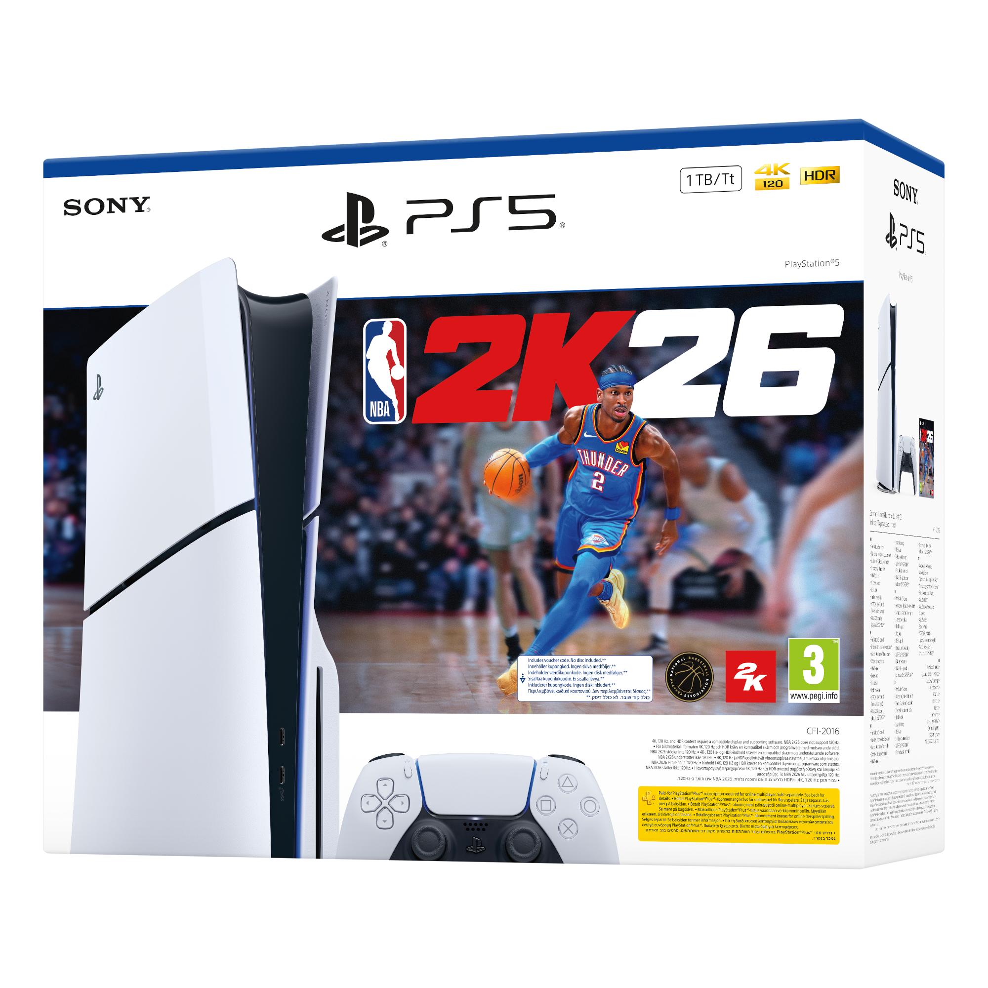 4 sony playstation 5 slim nba 2k26 bundle