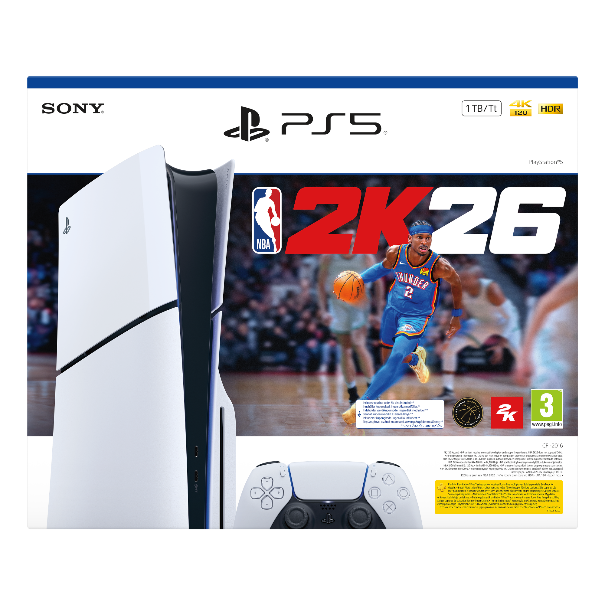 3 sony playstation 5 slim nba 2k26 bundle