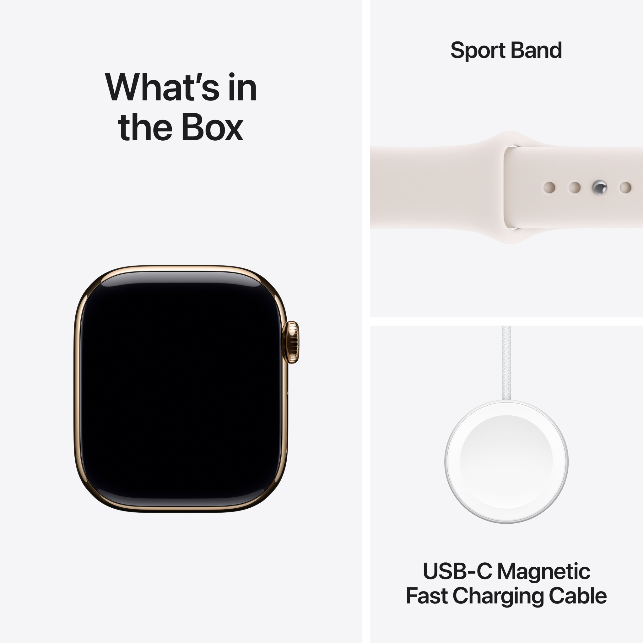 8 apple watch series 11 gps cellular 42mm gold titanium case with light blush sport band