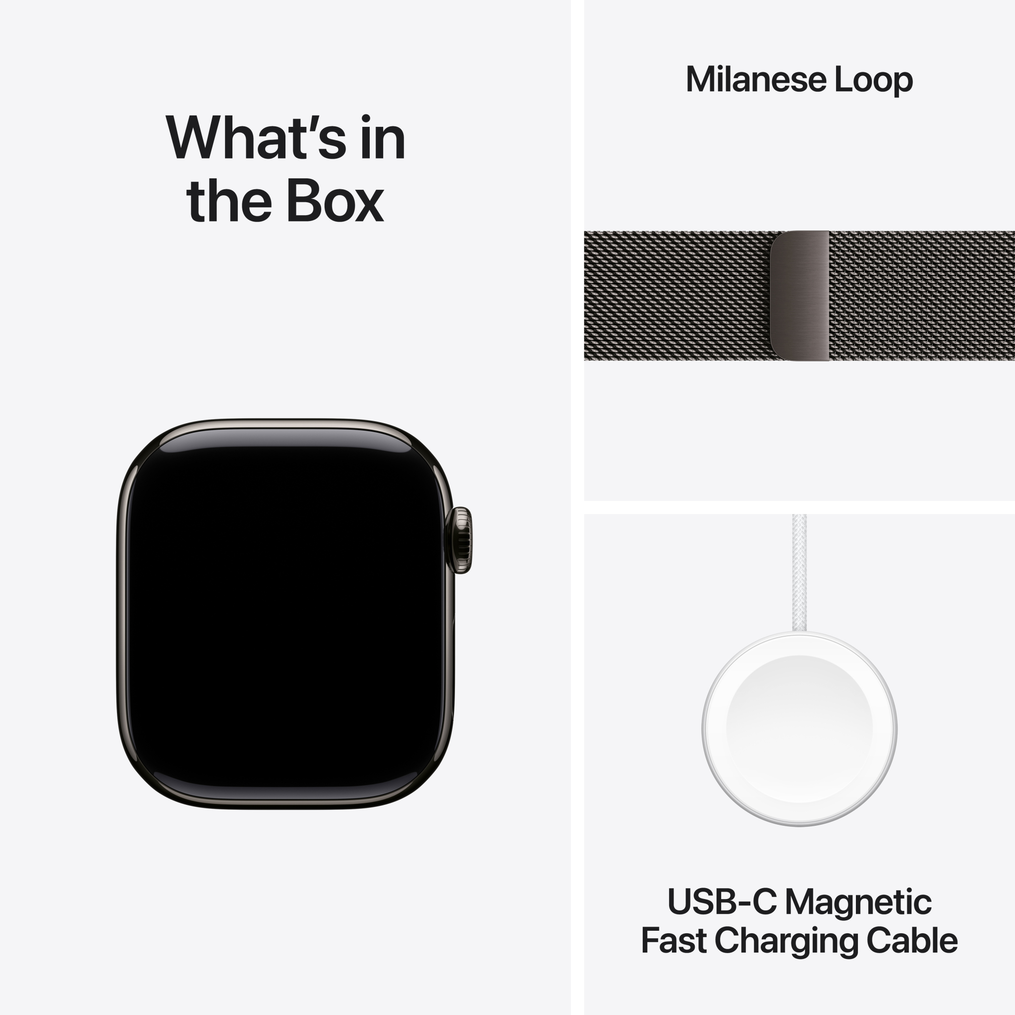 8 apple watch series 11 gps cellular 42mm slate titanium case with slate milanese loop