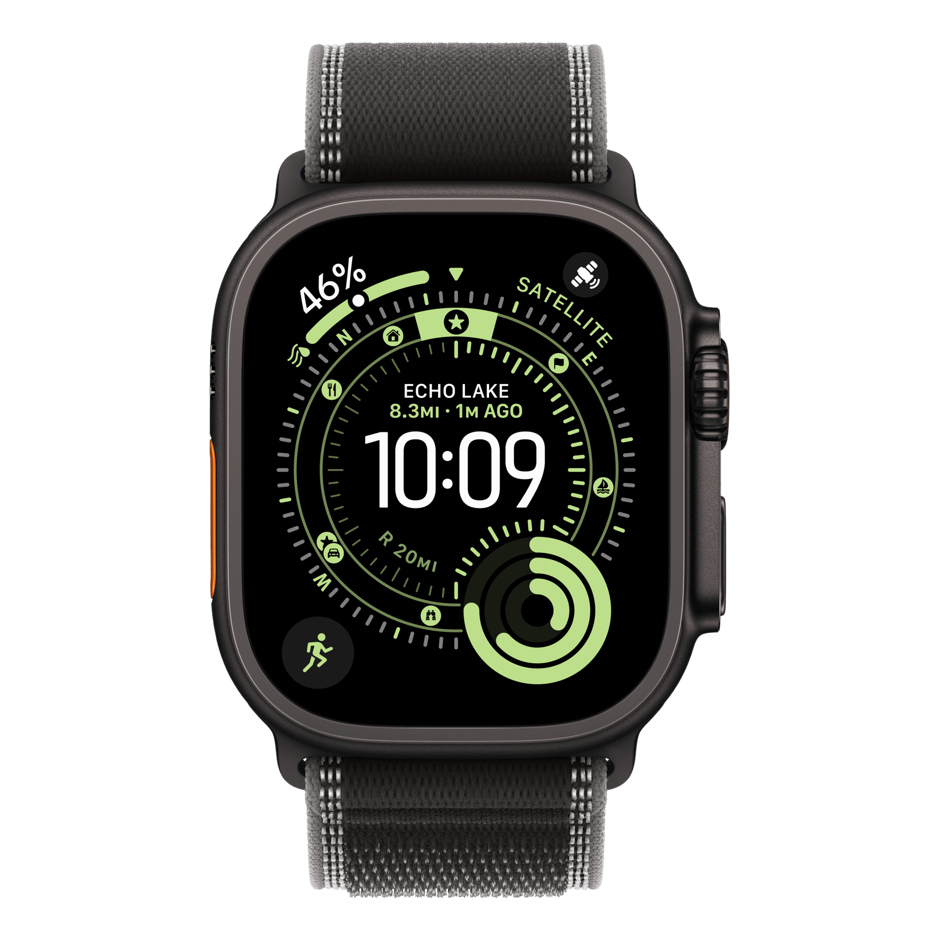 2 apple watch ultra 3 gps cellular 49mm black titanium case with black charcoal trail loop