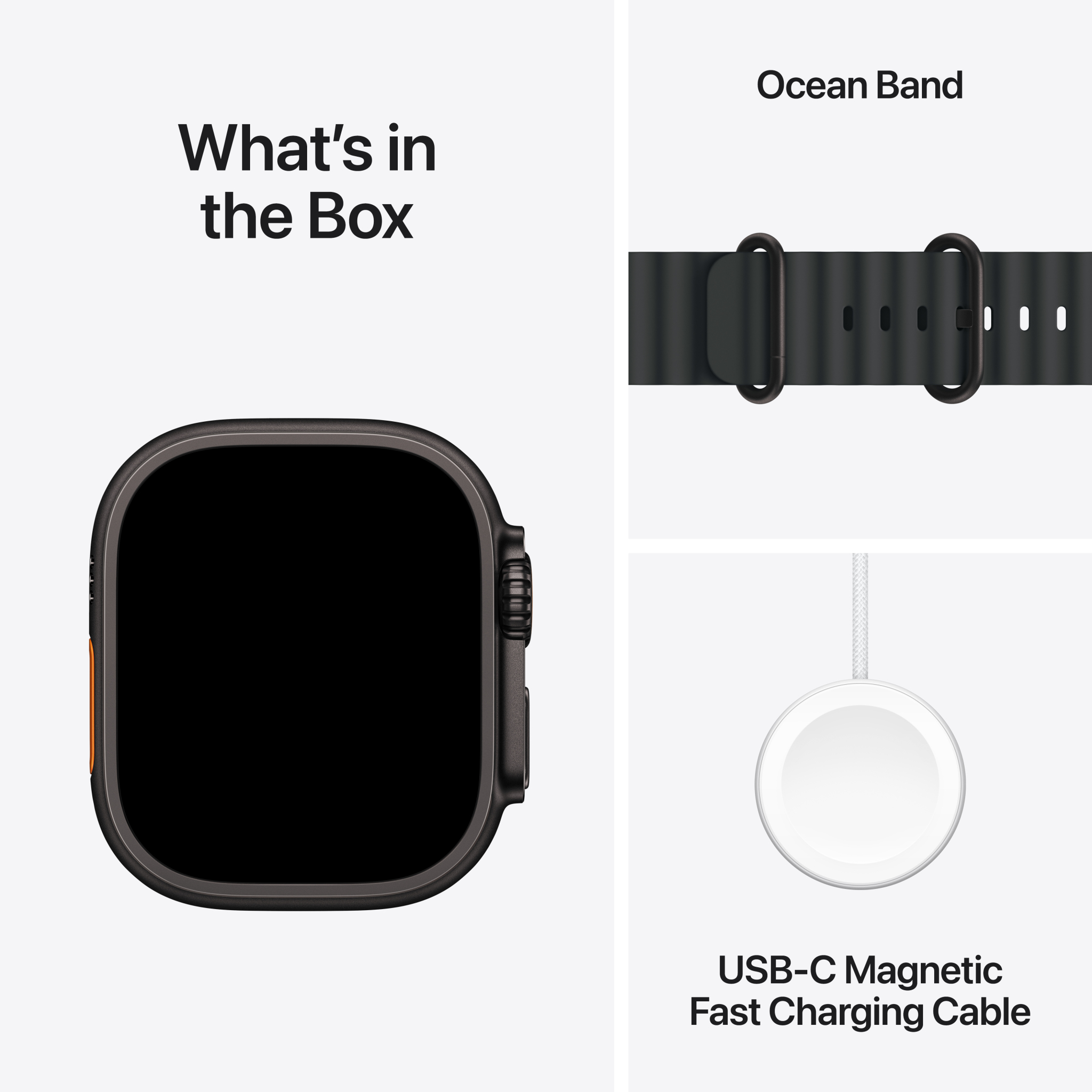 7 apple watch ultra 3 gps cellular 49mm black titanium case with black ocean band