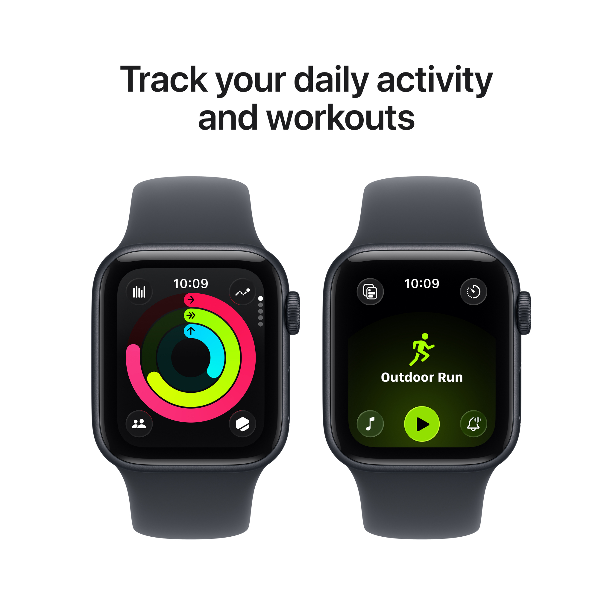6 apple watch se 3 gps 40mm midnight aluminium case with midnight sport band