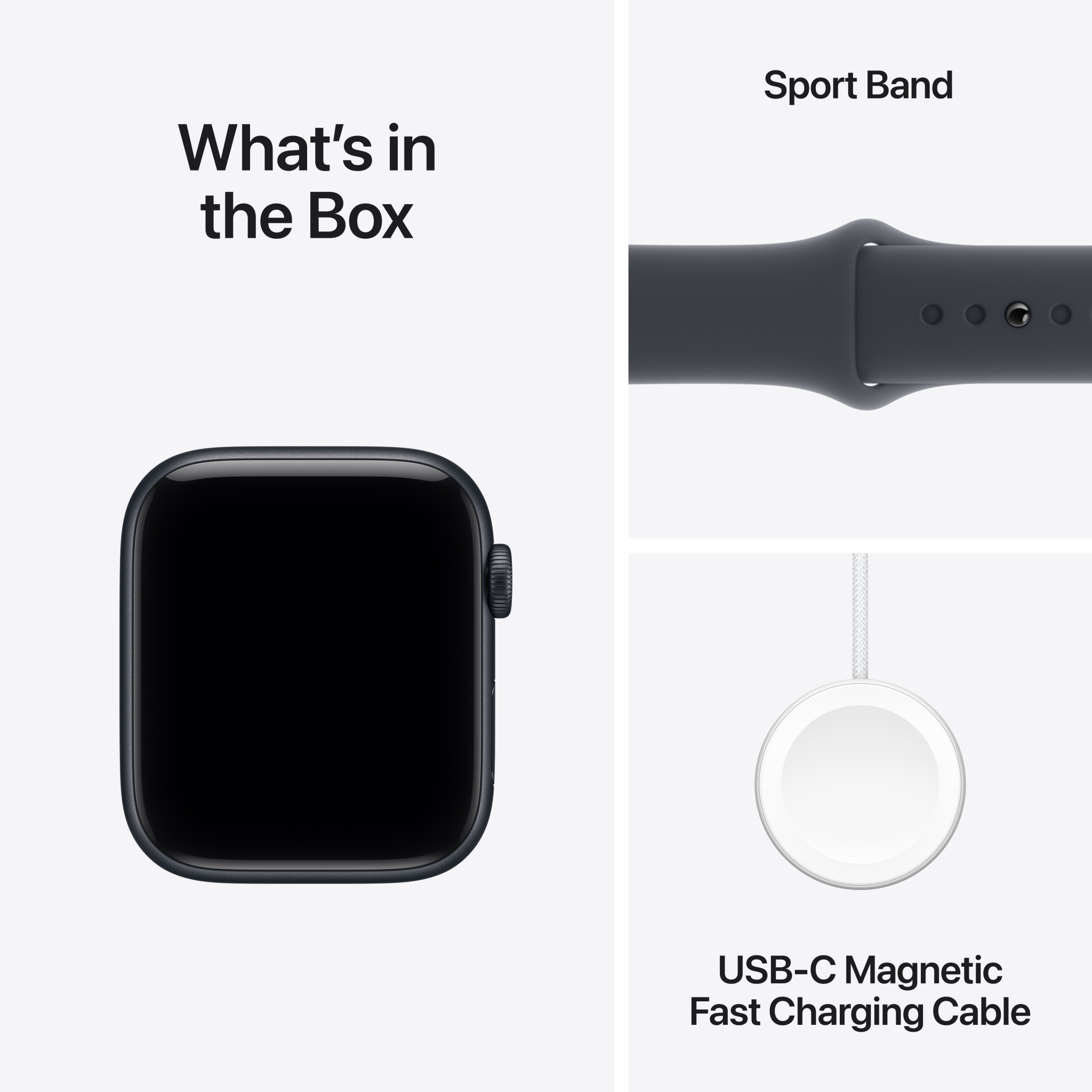 8 apple watch se 3 gps 44mm midnight aluminium case with midnight sport band