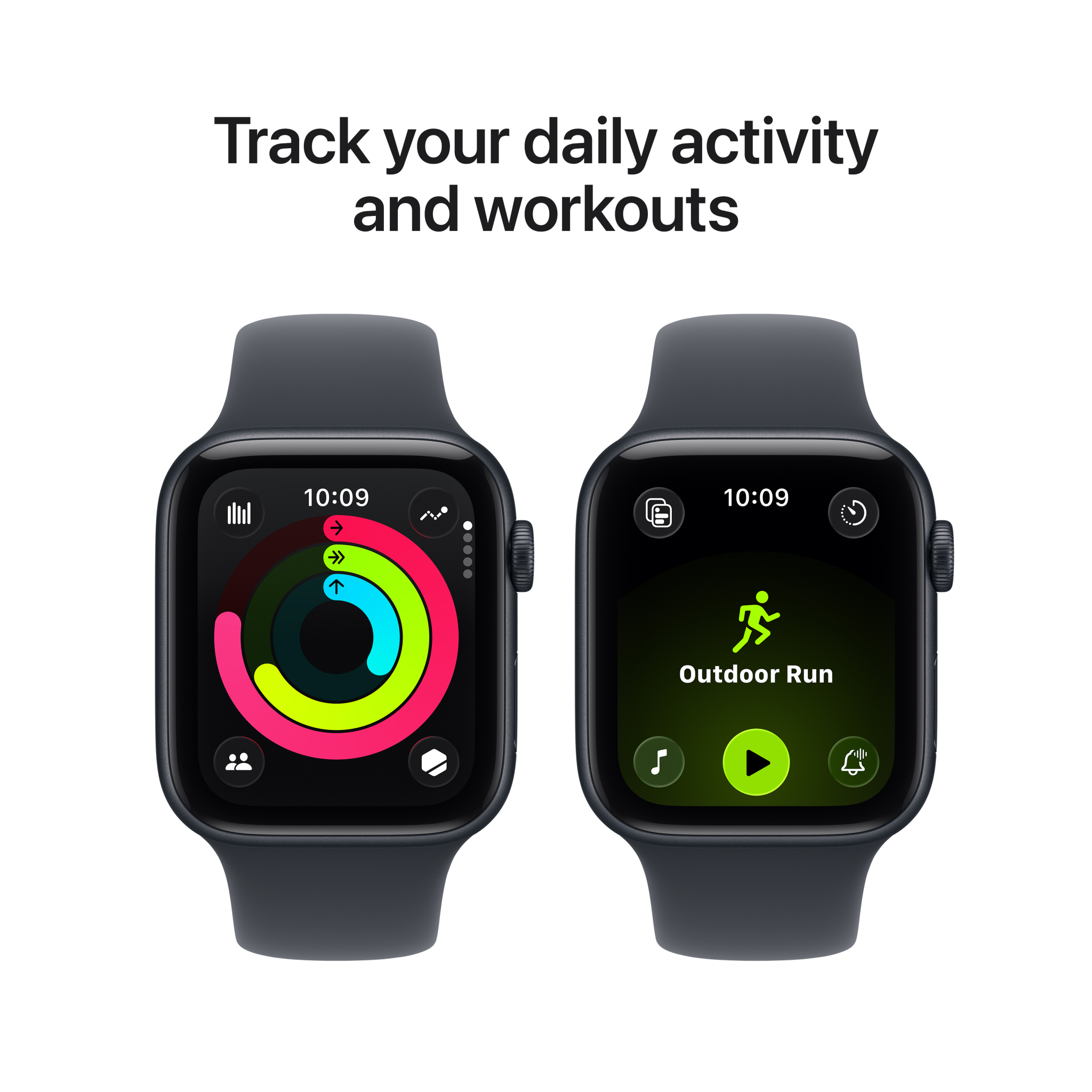 6 apple watch se 3 gps 44mm midnight aluminium case with midnight sport band