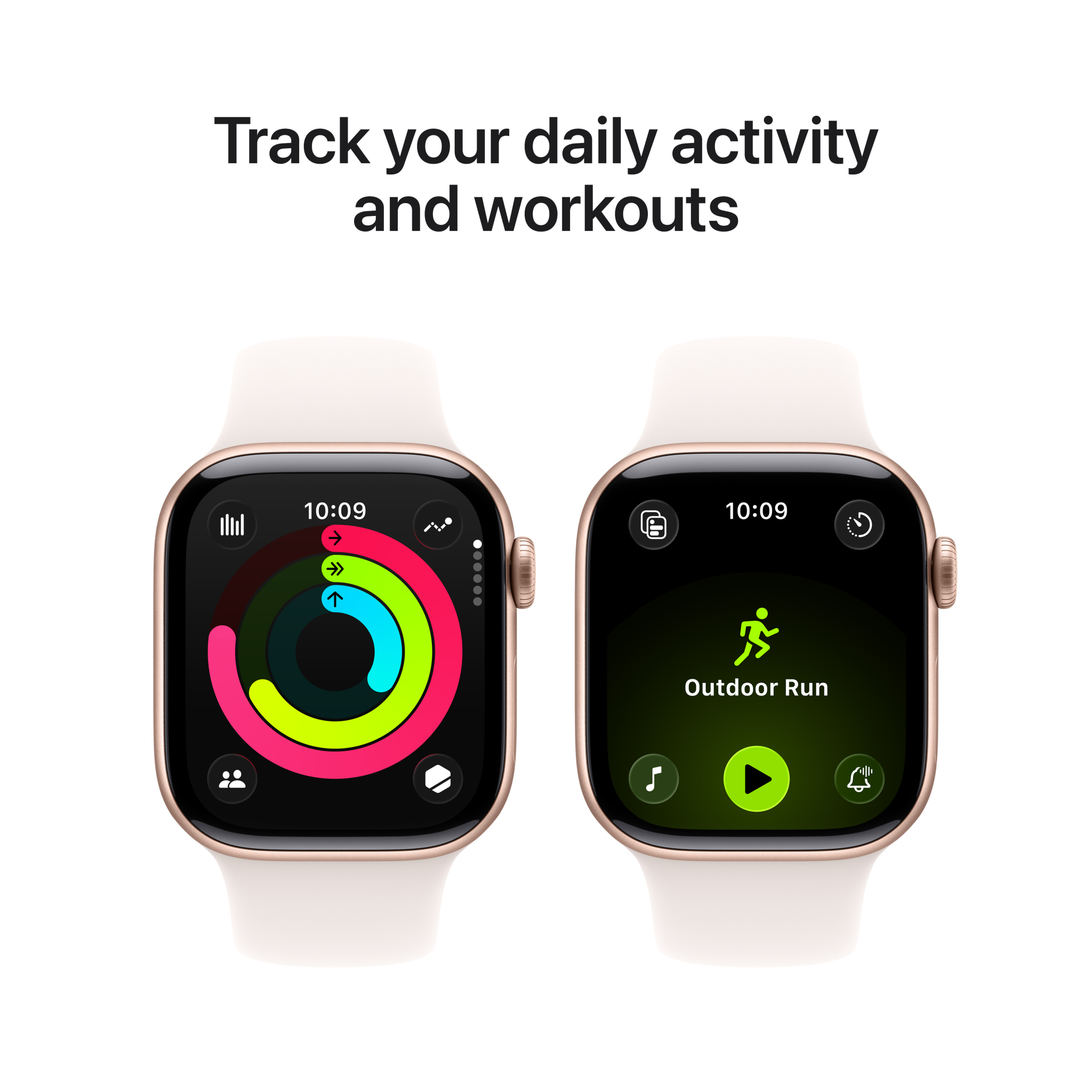 4 apple watch series 11 gps 42mm rose gold aluminium case with light blush sport band