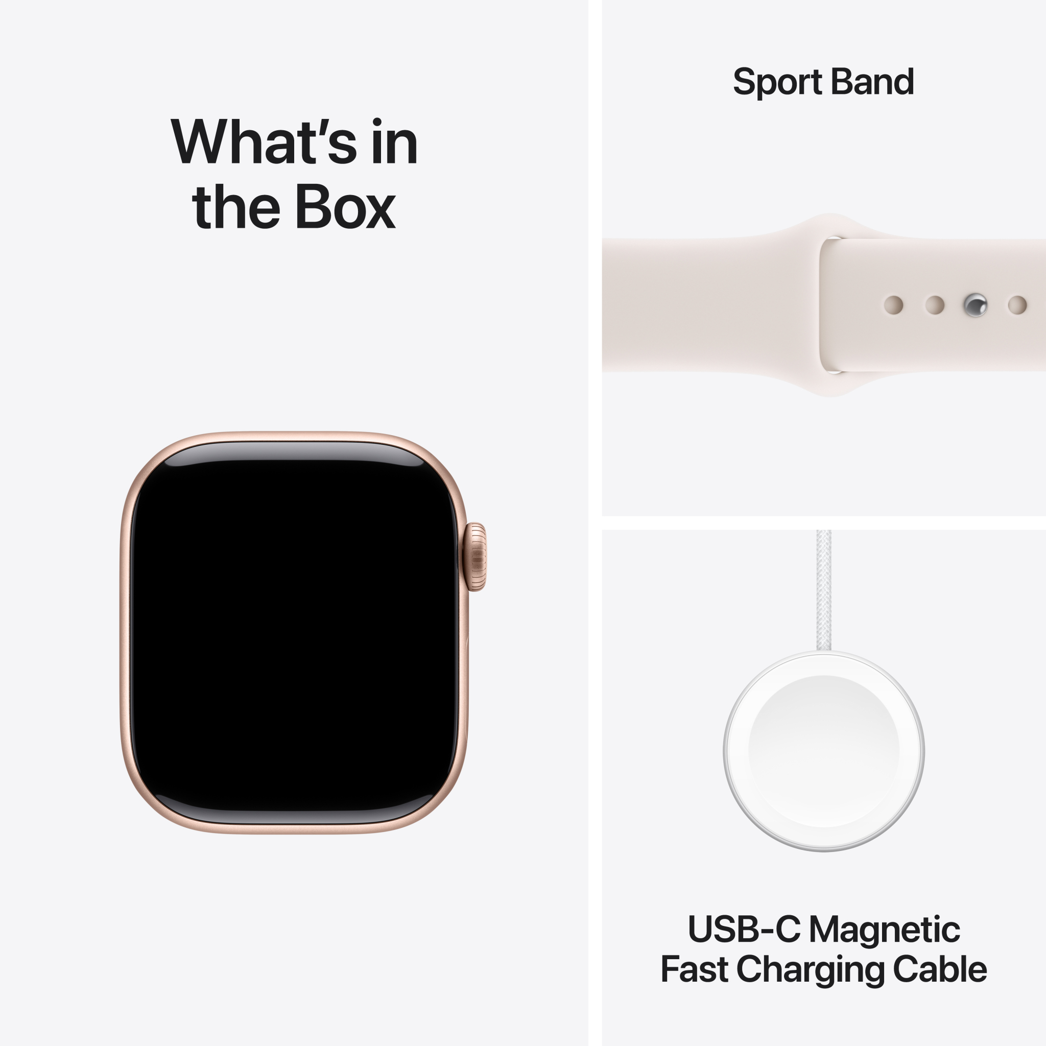 8 apple watch series 11 gps 42mm rose gold aluminium case with light blush sport band